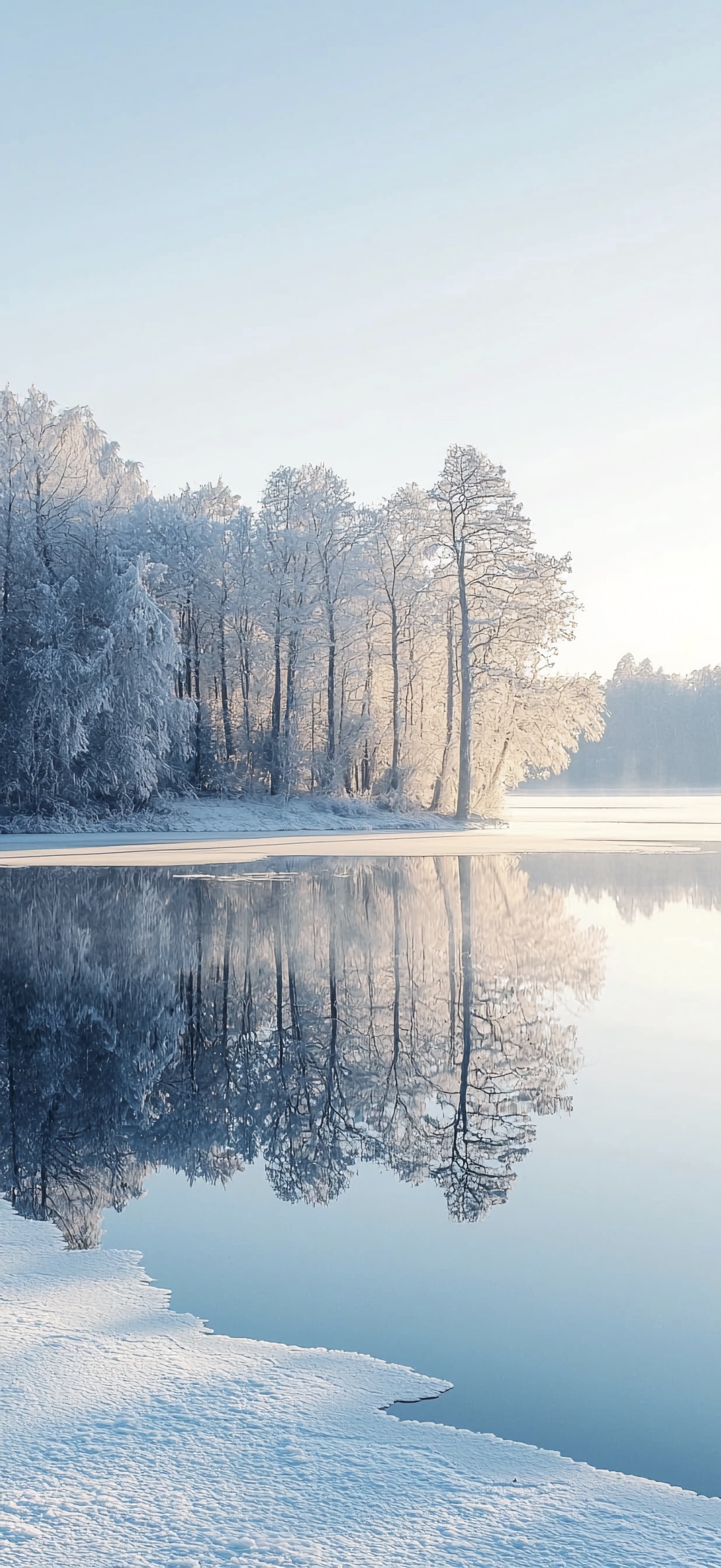 Frozen Lake iPhone Wallpaper Nature 4K Landscape Views