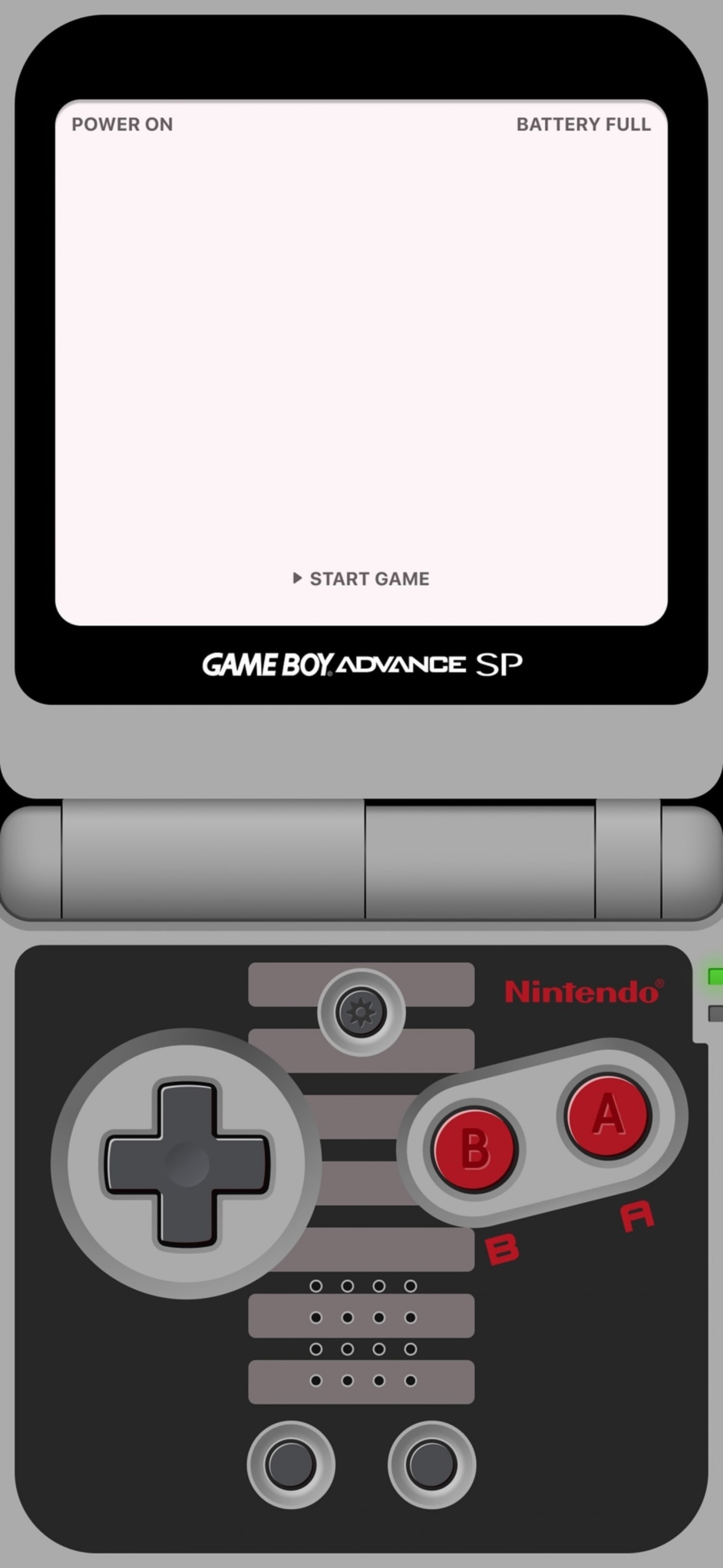 Nintendo Game Boy Gameboy Advanced SP Grey wallpaper for Apple iPhone, Apple Watch, Mac, iPad and Apple Watch