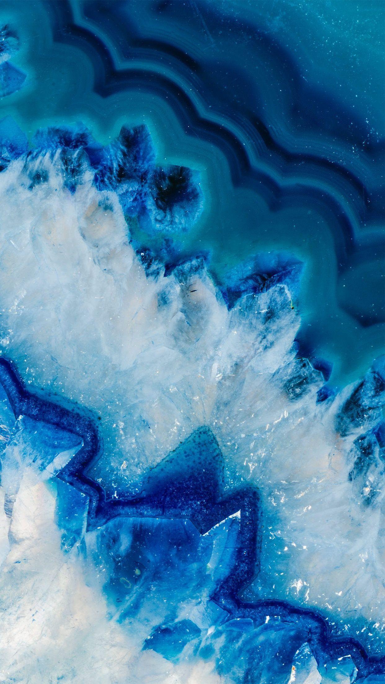 Geode Agate Crystal Close Up Blue wallpaper for Apple iPhone, Apple Watch, Mac, iPad and Apple Watch