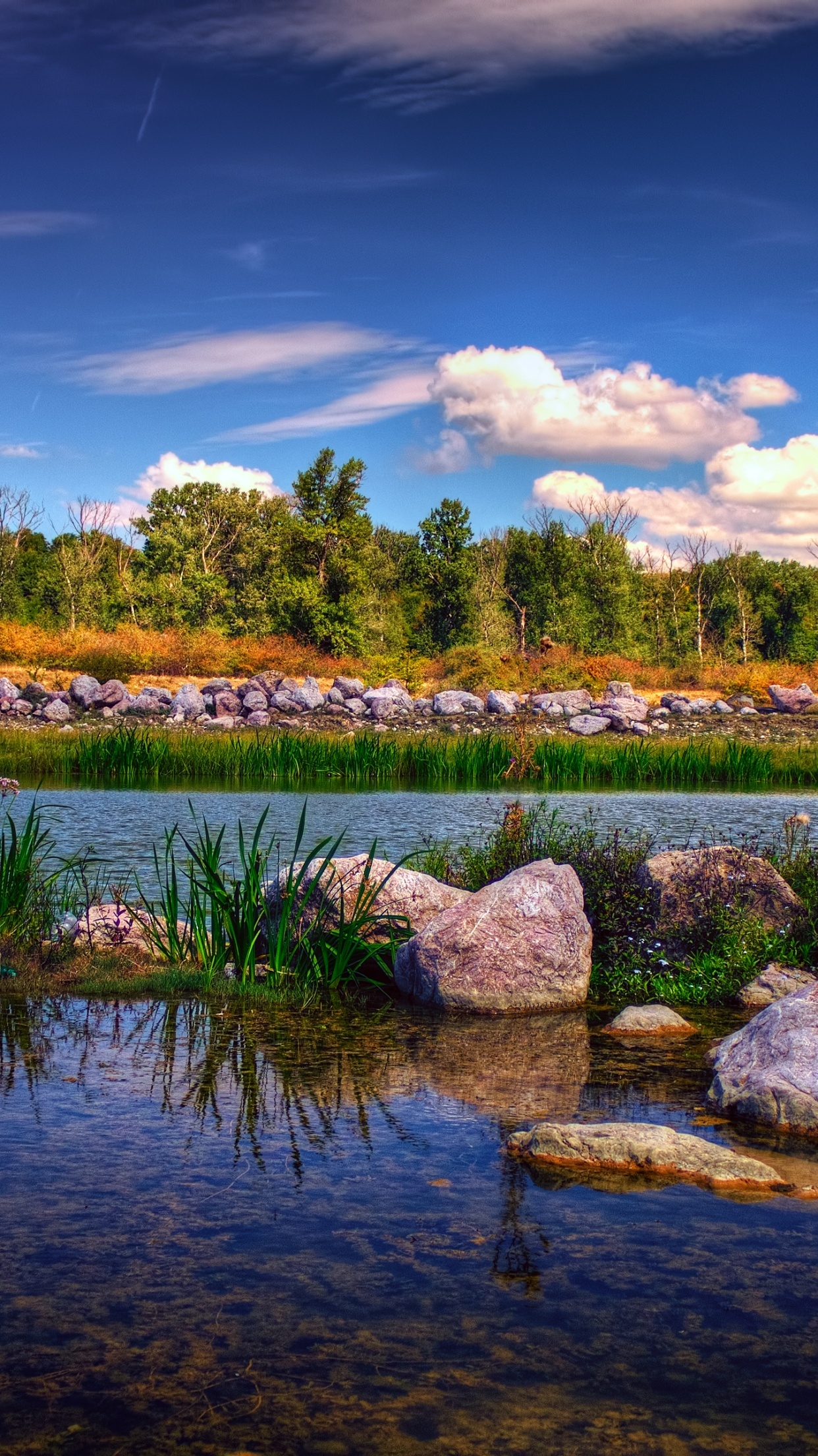 Gheraiesti Park Bacau City Romania Rocks Landscape Blue Sky