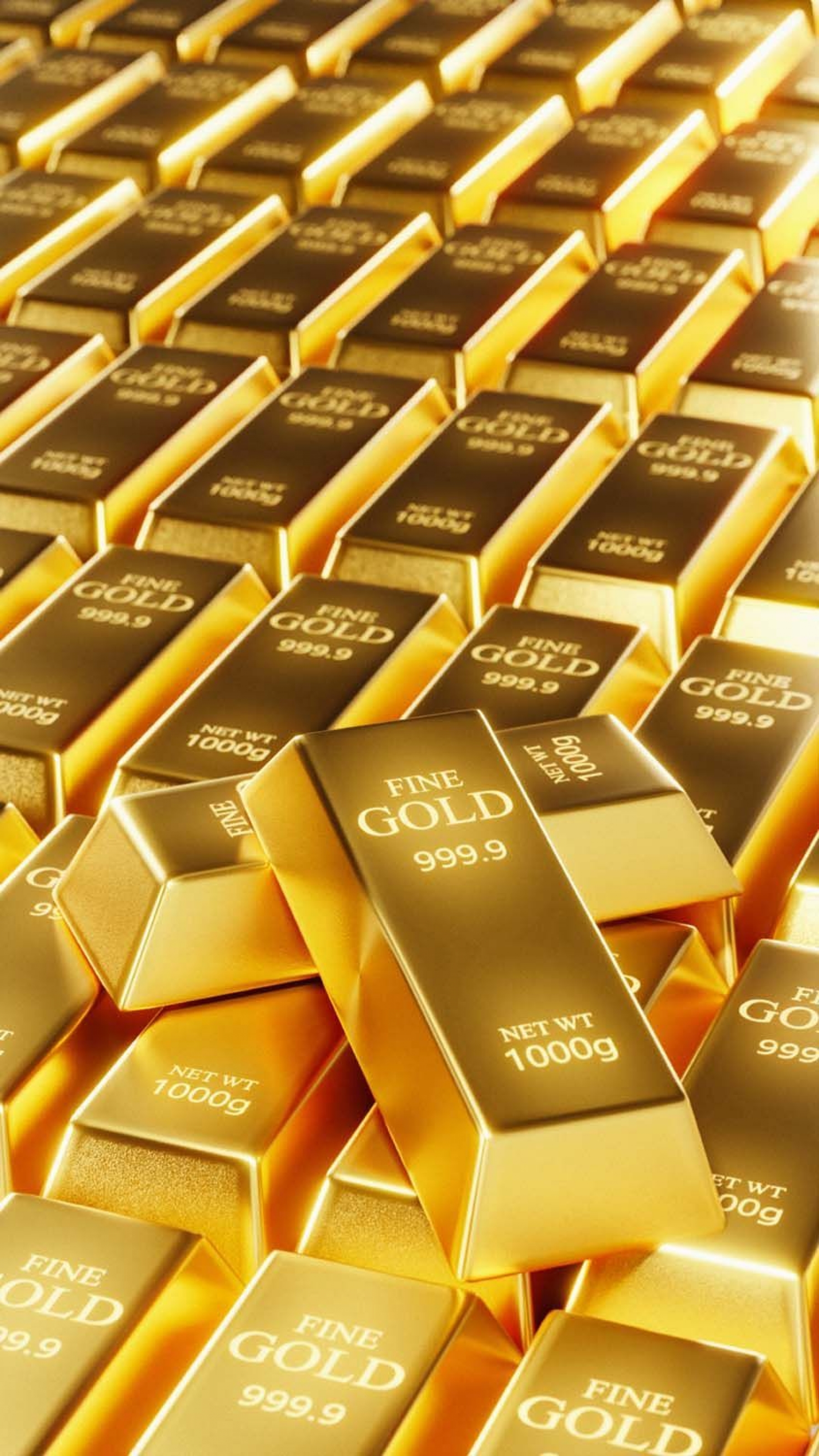 Gold Bars Luxury Fine Gold 1000g 999.9 Percent Pure wallpaper for Apple iPhone, Apple Watch, Mac, iPad and Apple Watch