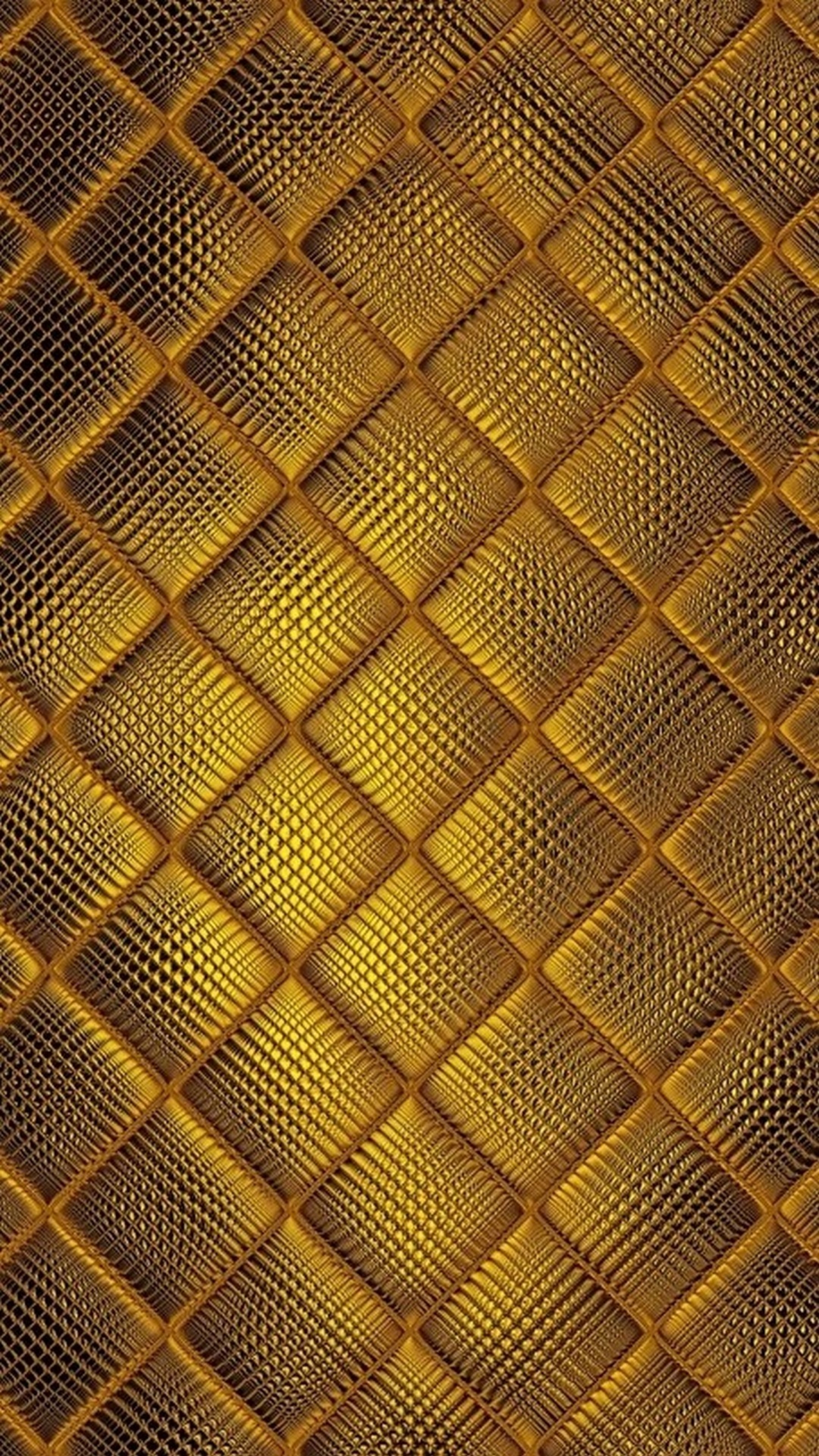 Gold Leather Material Stitching