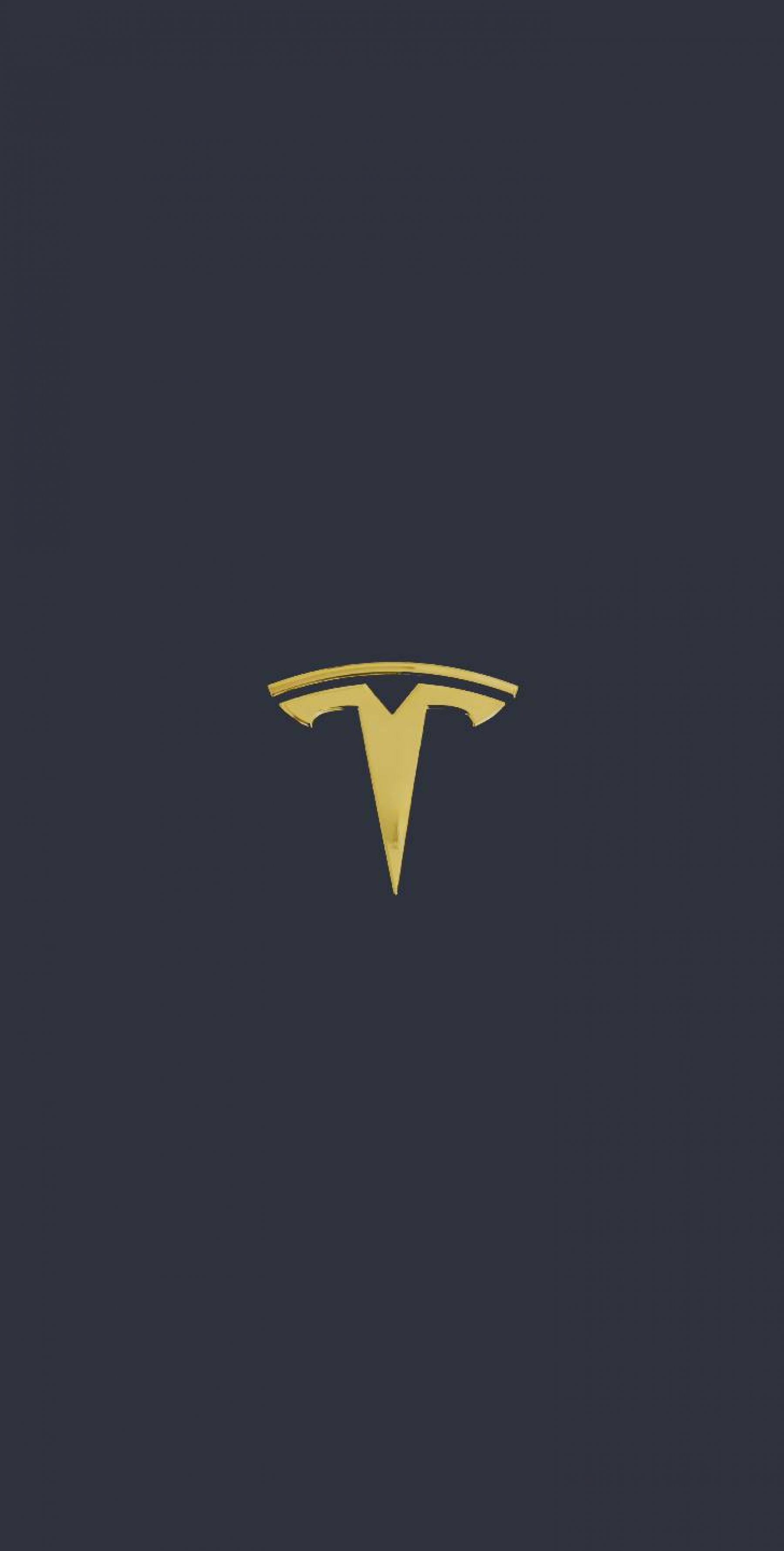 Gold Tesla Logo Grey Official wallpaper for Apple iPhone, Apple Watch, Mac, iPad and Apple Watch