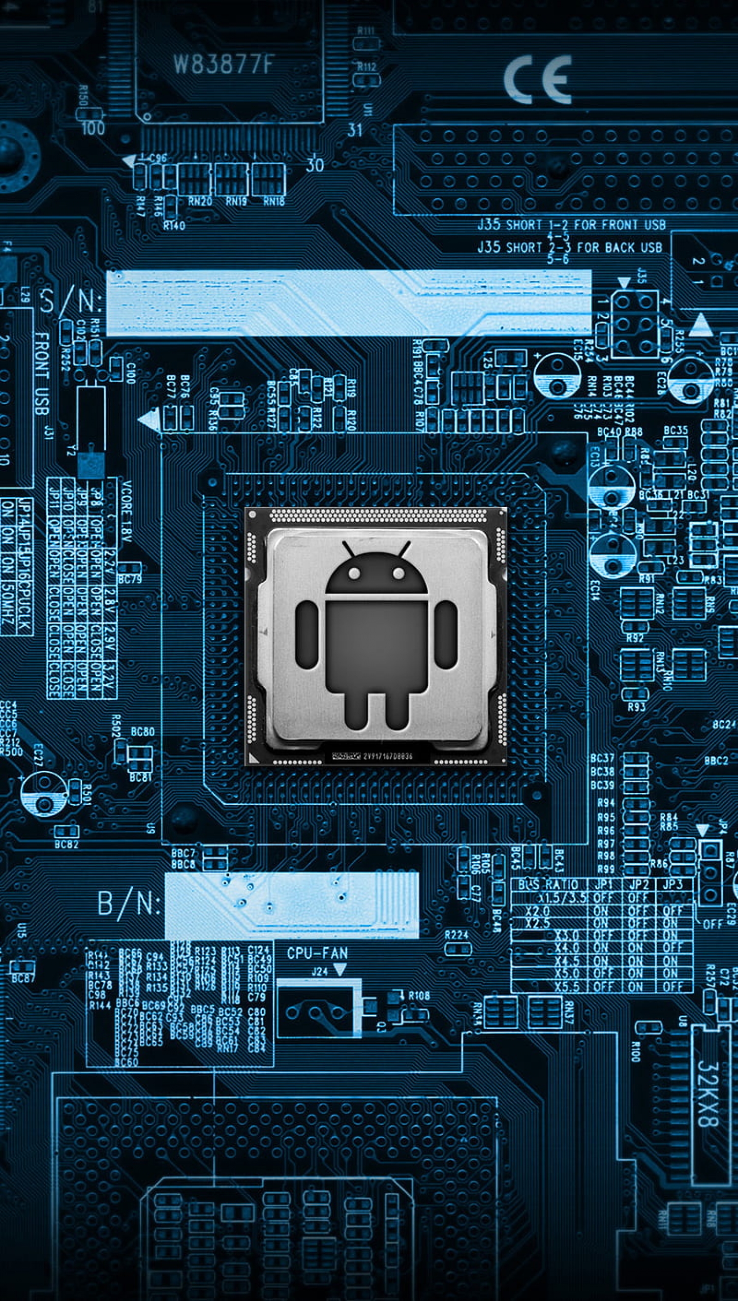 Google Android Internal Teardown Hardware Schematic wallpaper for Apple iPhone, Mac, iPad and more