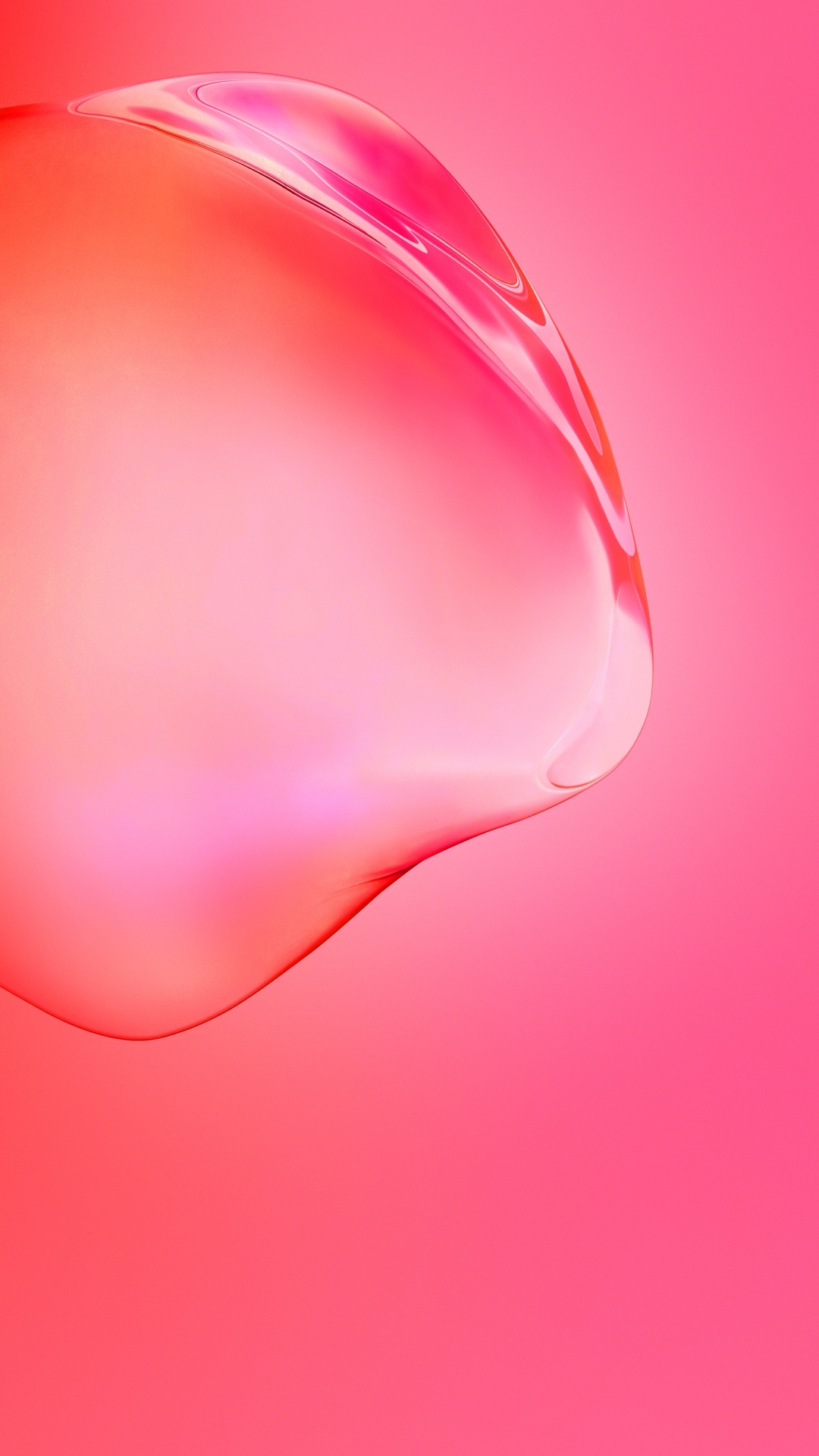 Google Android Samsung Galaxy S24 Pink Red Water Droplet Gradients Liquid