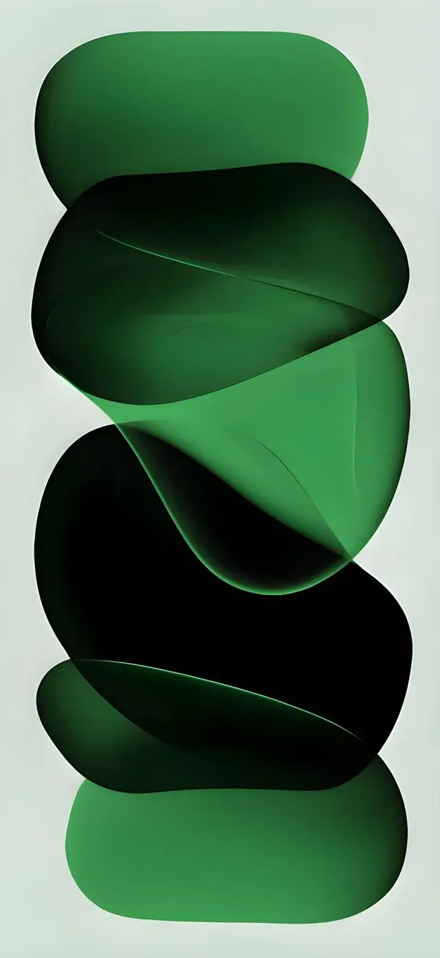Green White Mode Theme Bubbles Circles Best Wallpapers For Apple iPhone 16