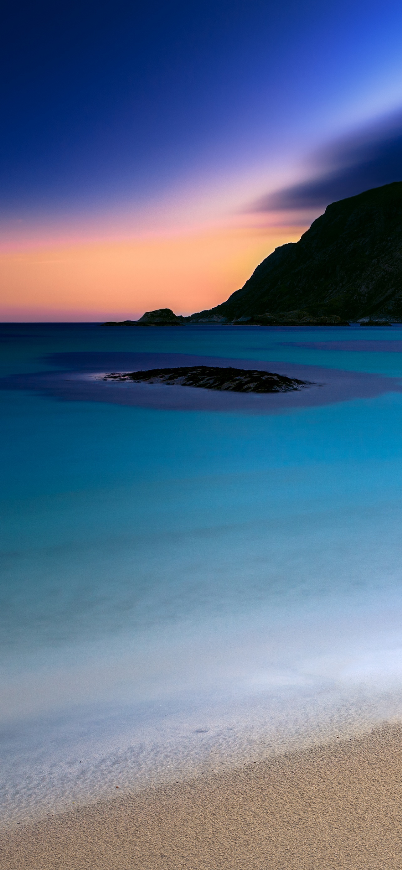 Grotlesanden Beach Norway Coastal Sunset Ocean Blue
