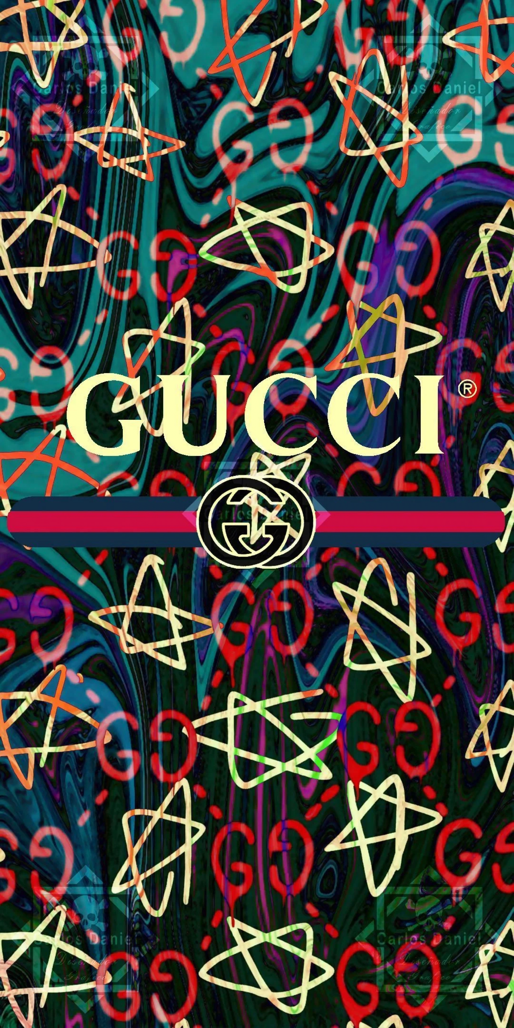 Gucci Logo Colorful Artwork