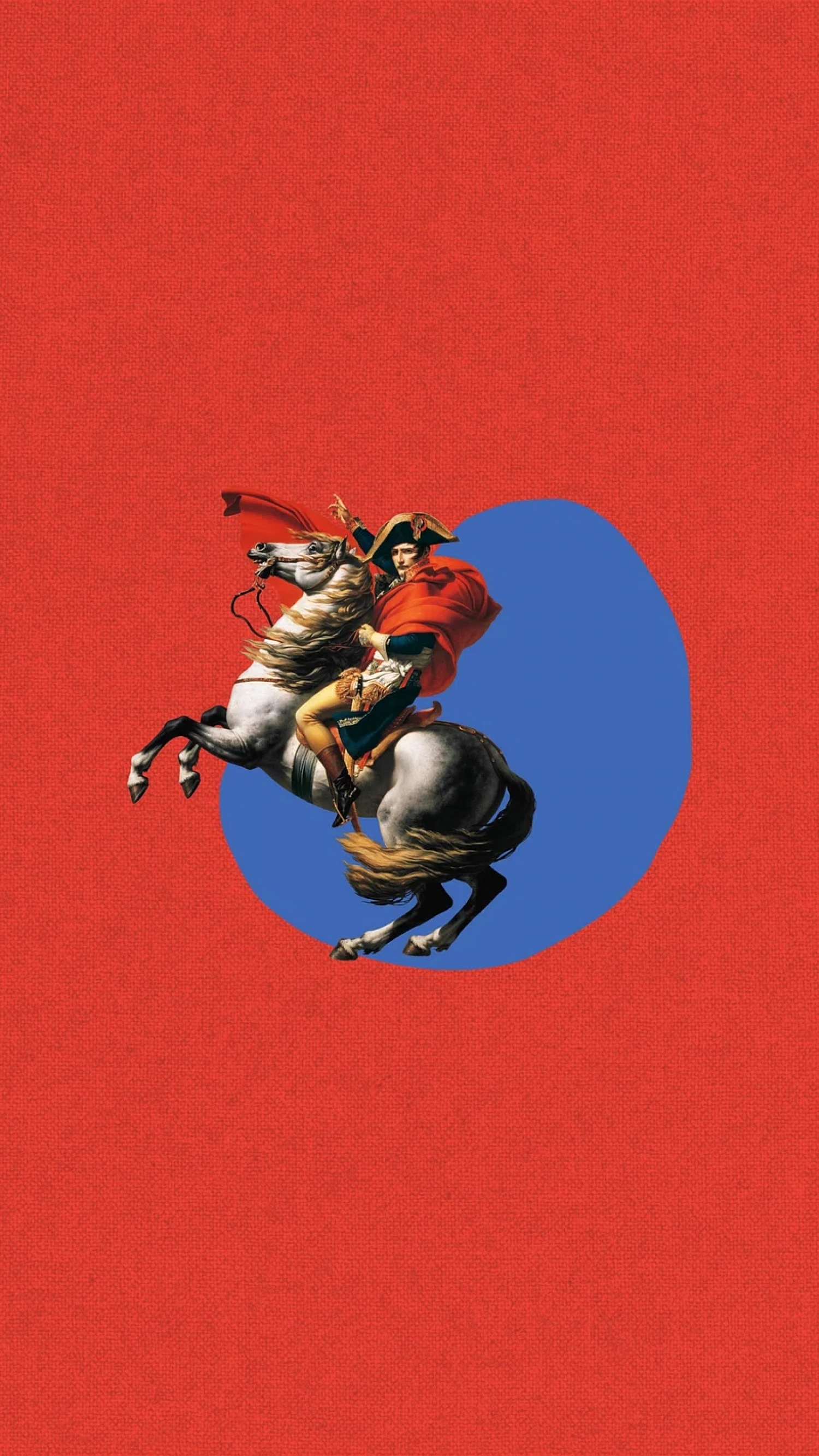 Guy Riding A Horse Digital Art Red wallpaper for Apple iPhone, Mac, iPad and more