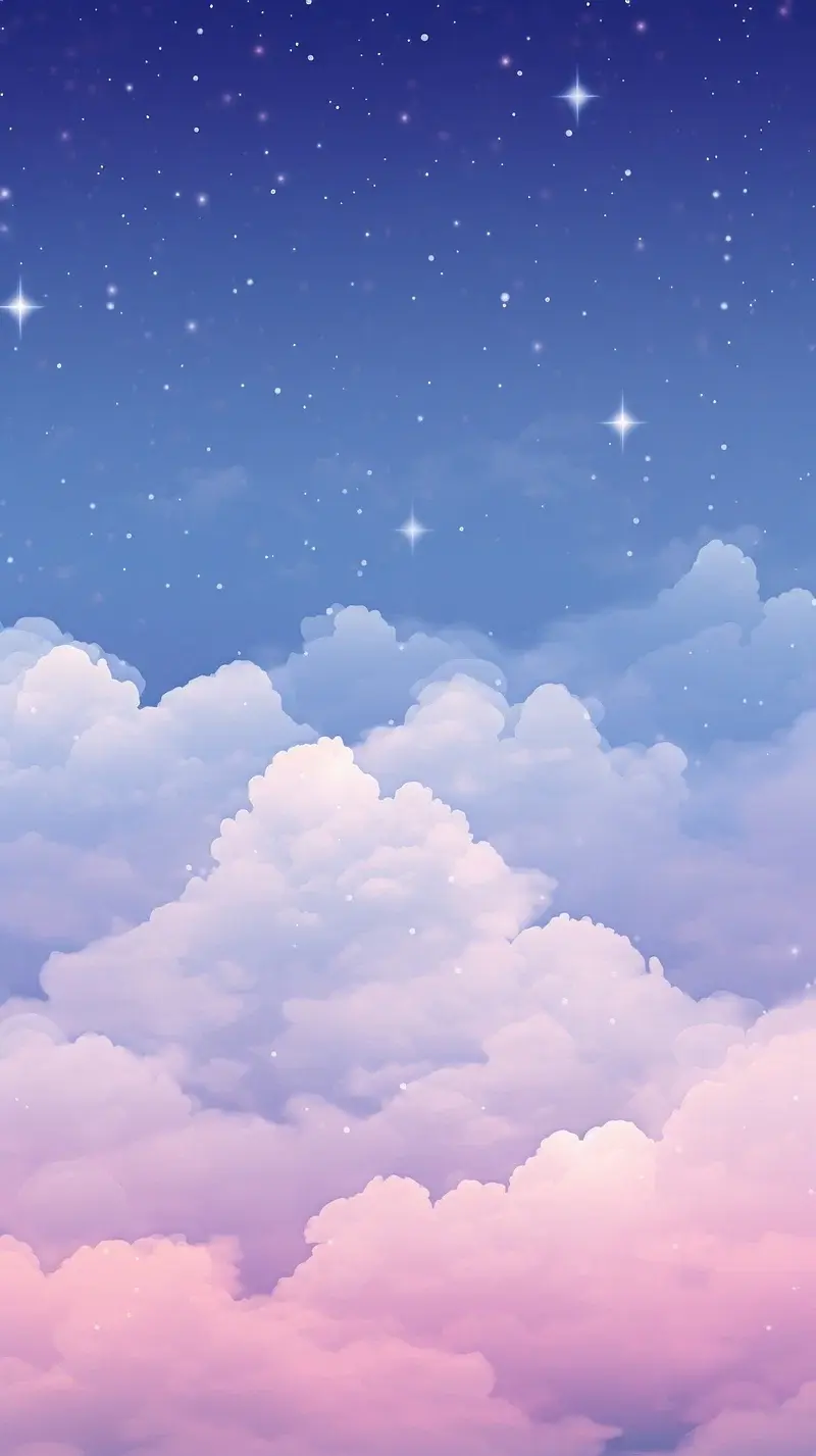 Hand Drawn Digitally Drawn Clouds And Stars Most Popular Wallpapers 2025