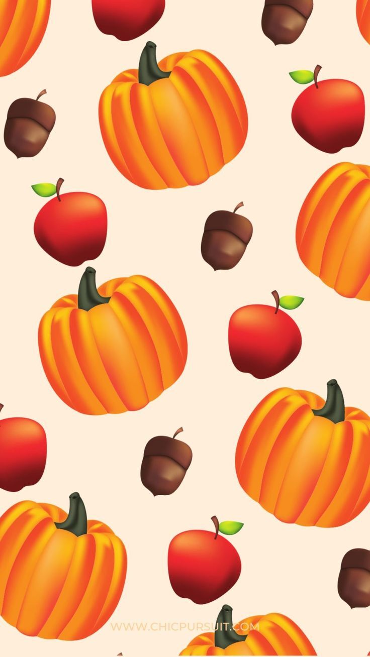 Happy Thanksgiving Seasonal Wallpapers For Thanksgiving Pumpkins Apples And Nuts wallpaper for Apple iPhone, Apple Watch, Mac, iPad and Apple Watch