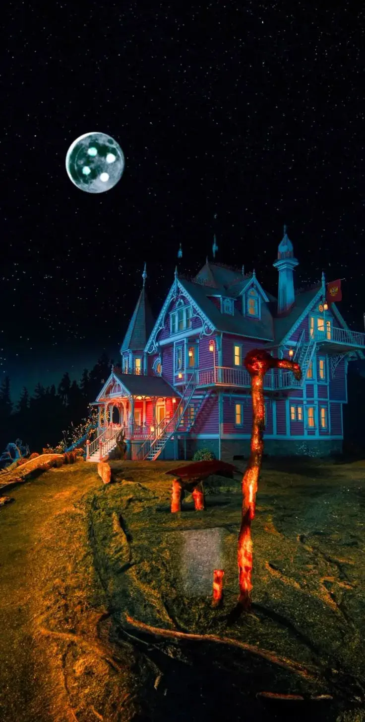 Most Popular Haunted House Full Wallpapers, image size:736x1453