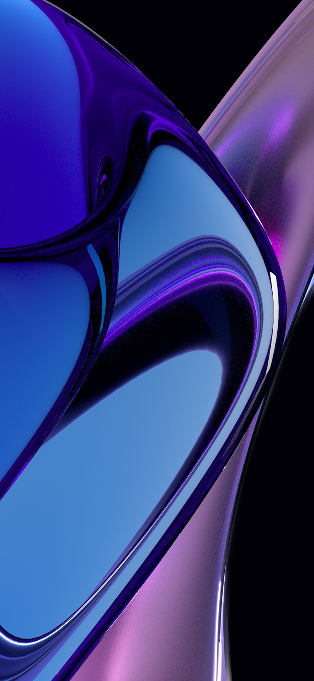 High Res OPPO Art Plus Stock Wallpaper Blue Glassy