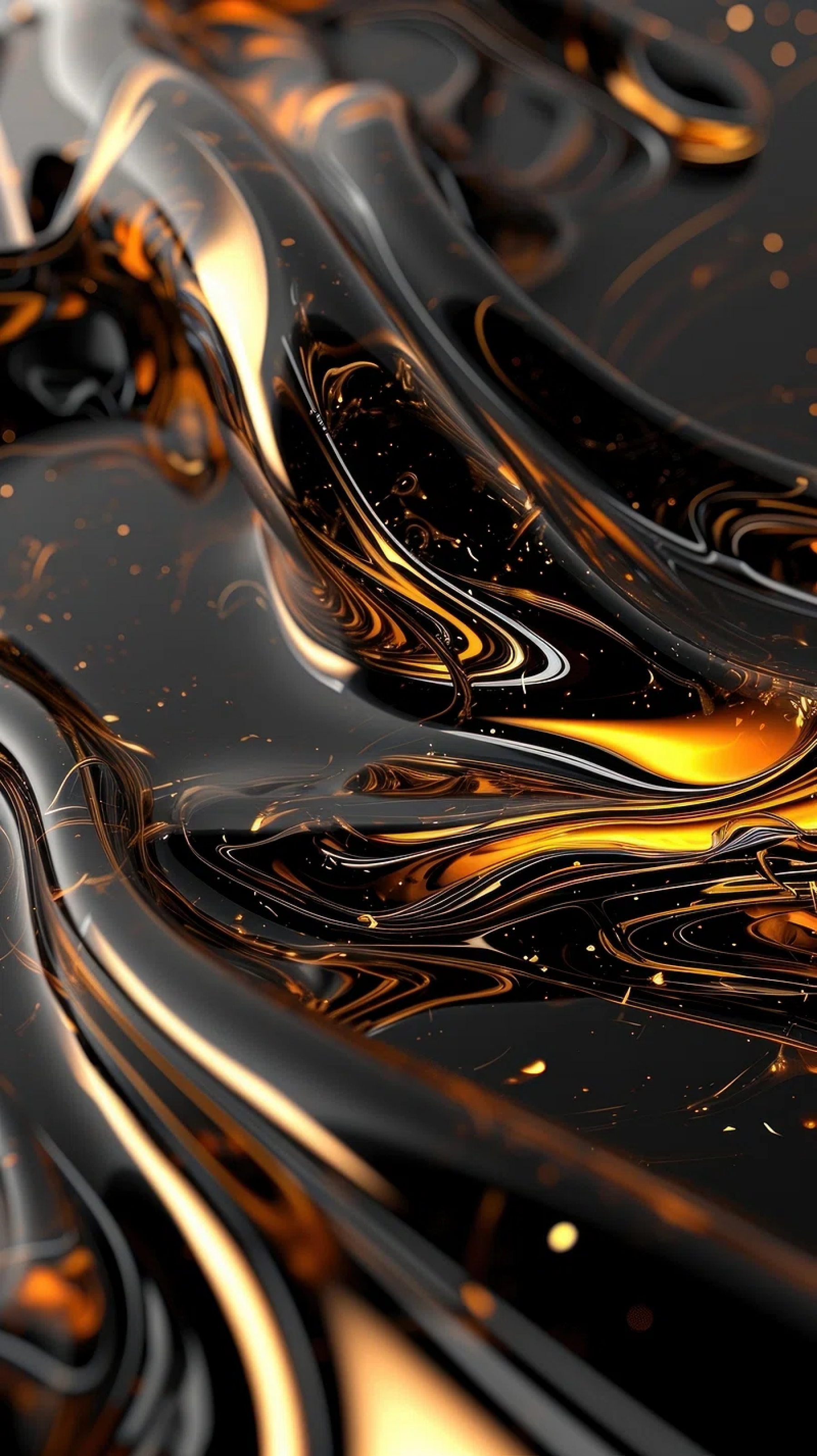 Hot Lava Liquid Gold 3D Digital HDR