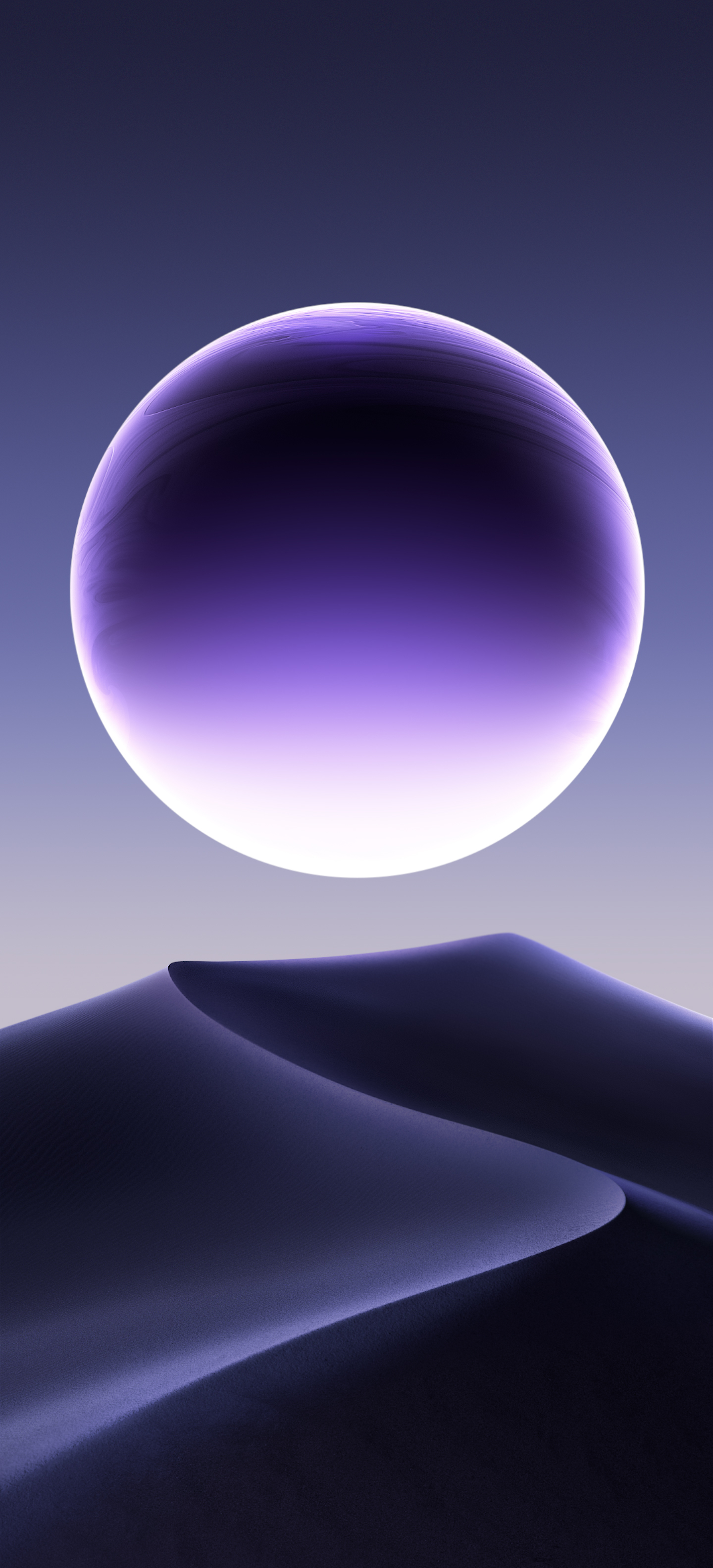 Huawei OPPO Find X7 Ultra Stock Background Purple Bubble Desert Landscape Unique Creative