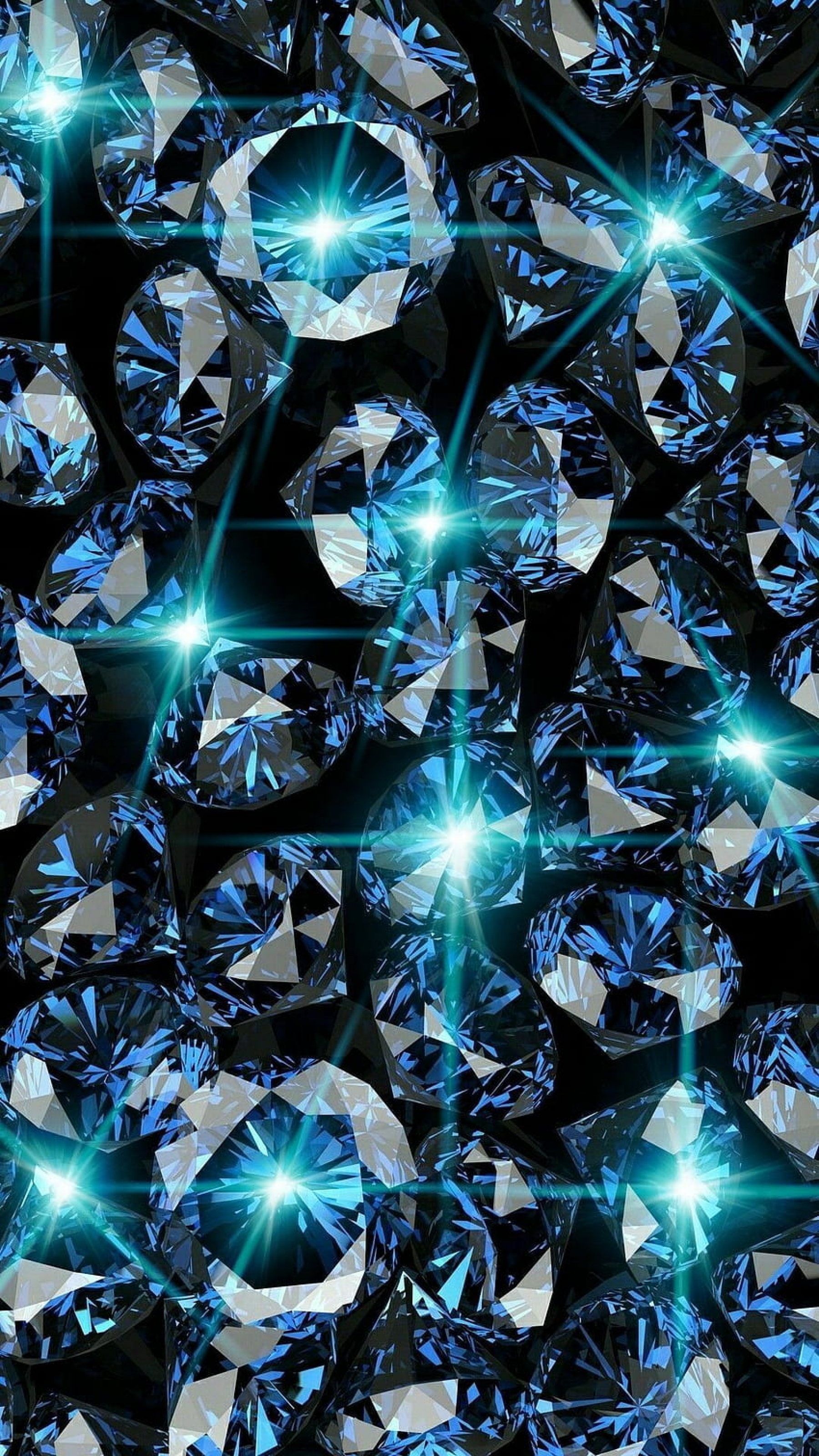 Hundreds Of Blue Diamonds Falling wallpaper for Apple iPhone, Apple Watch, Mac, iPad and Apple Watch