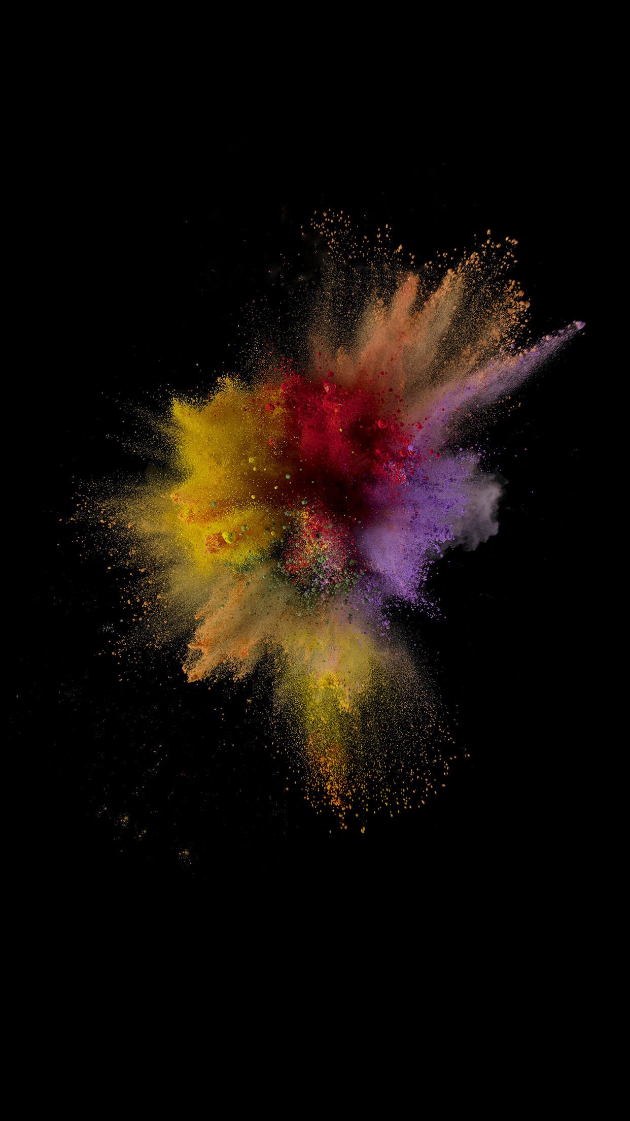 iOS 10 Default Stock Yellow Color Explosion wallpaper for Apple iPhone, Apple Watch, Mac, iPad and Apple Watch