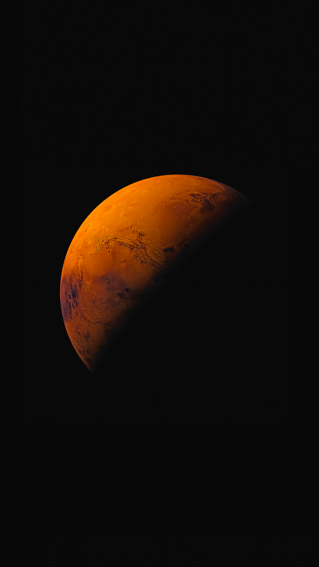 iOS 9 Stock Orange Planet