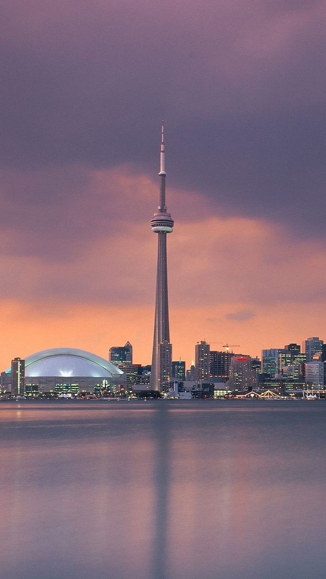 iPhone 1080p Toronto Skyline Background CN Tower