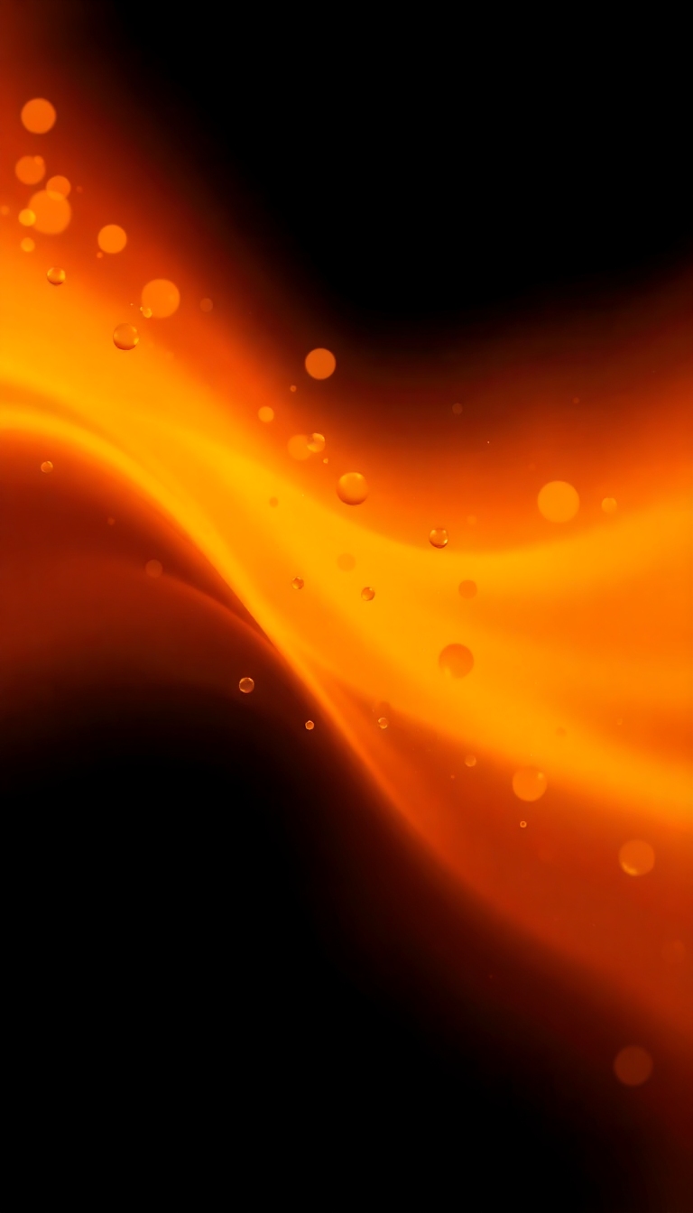 Honey OLED Graphic Black Small Bubbles In Honey, Gold Yellow Orange Hues, Mainly Black iPhone wallpaper