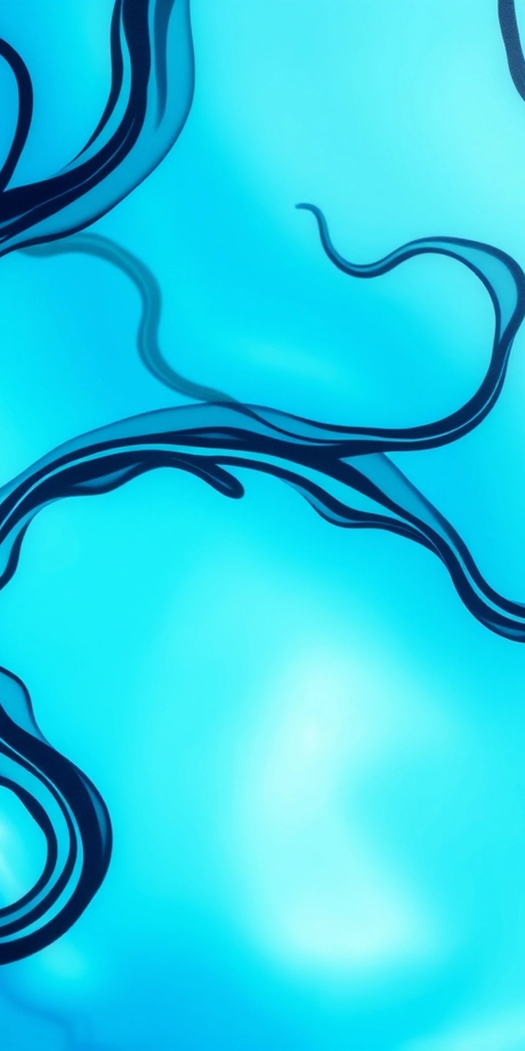 Light Blue With Fluid Black Squiggles Etched Into It iPhone wallpaper
