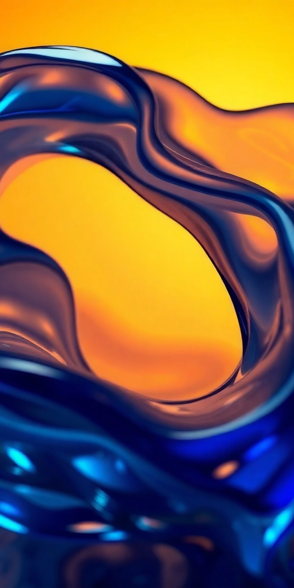 Liquid Glass Premium Violate Dark Blue Mix Colour iPhone wallpaper