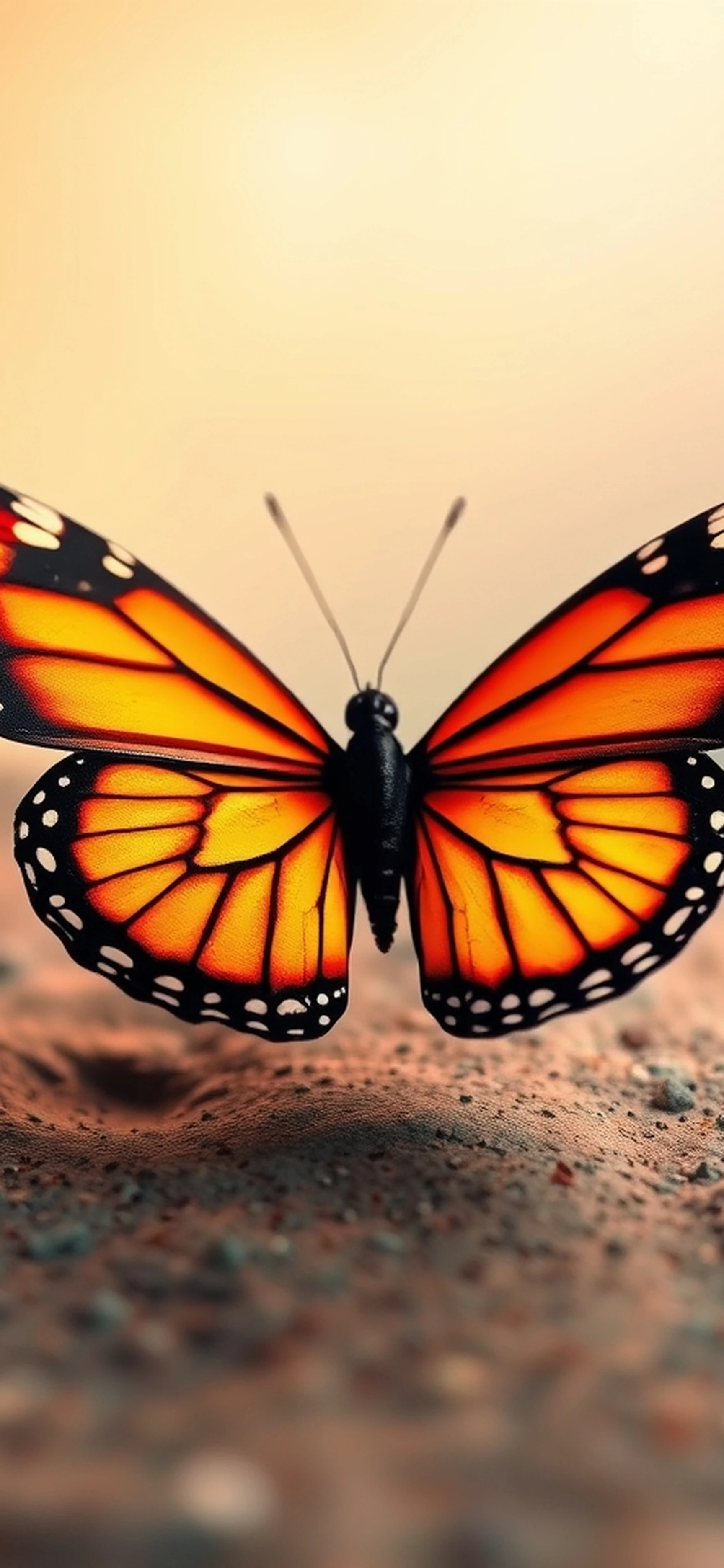A Cool Butterfly That Bokeh 3D Effect iPhone wallpaper
