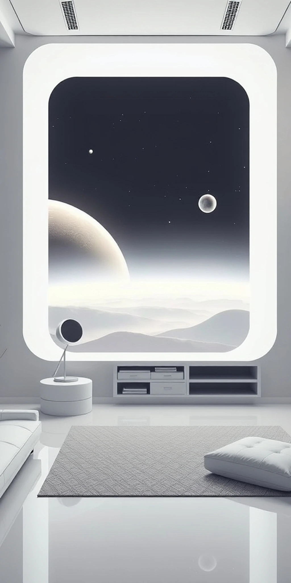 Space Minimalistic Home Interior Design iPhone wallpaper