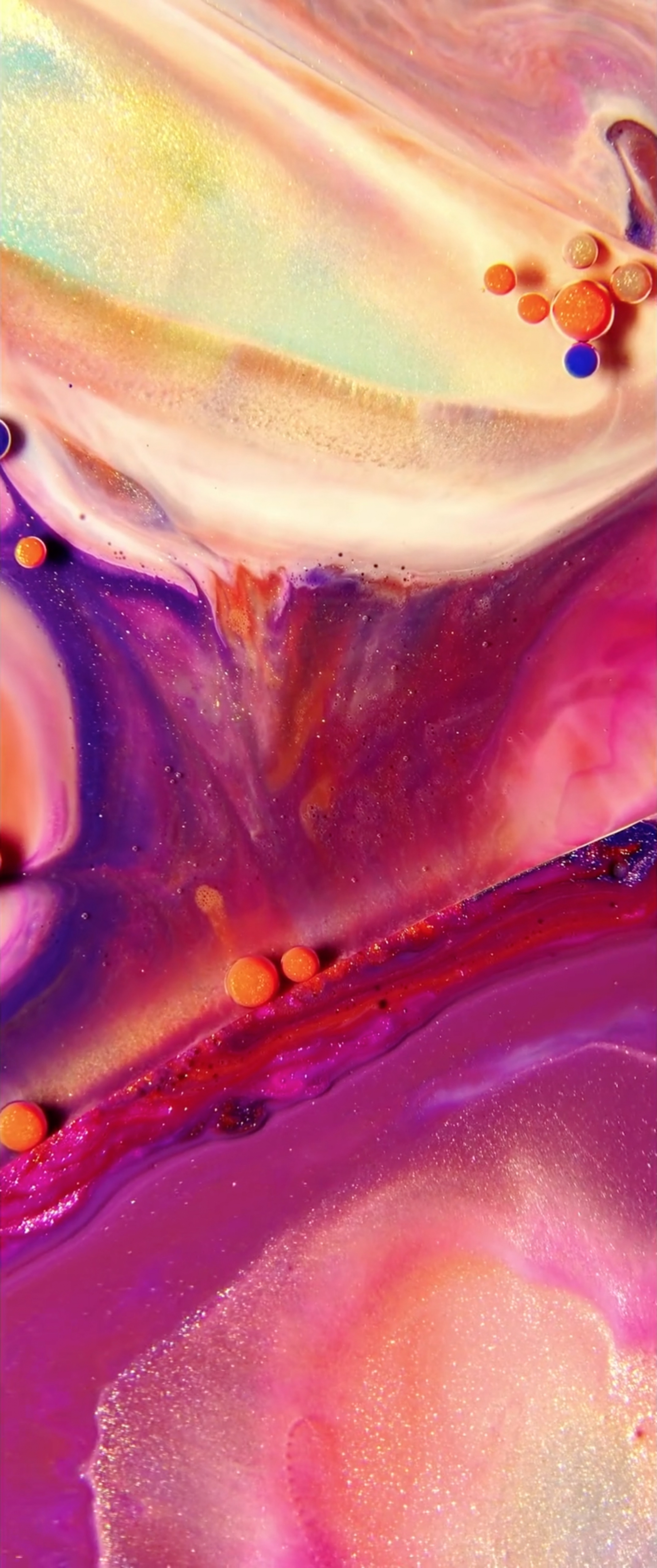 iPhone Stock Purple Red Blue Paint Swirl Liquid