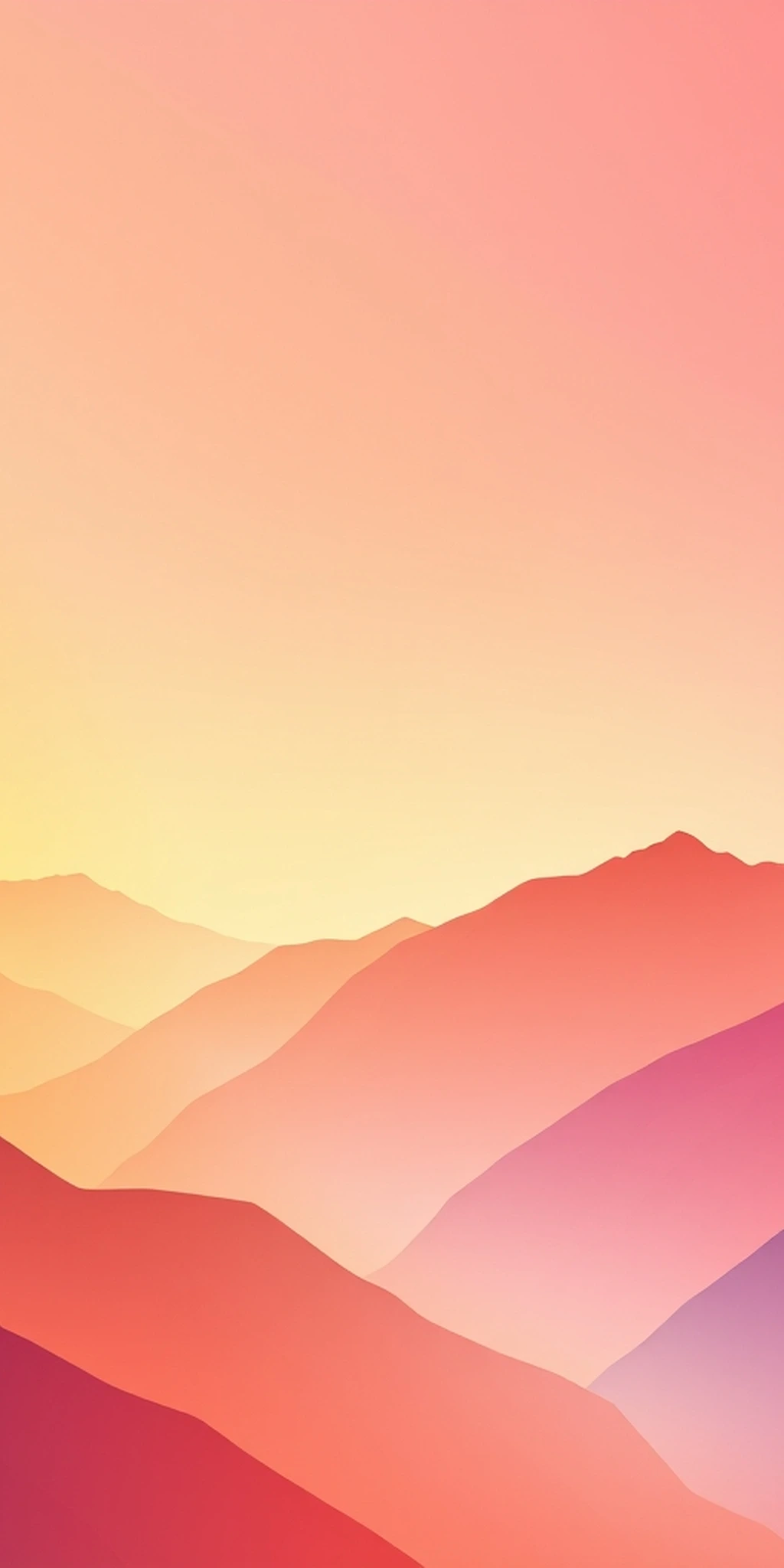 Vibrant Mountains Nature 2K Landscape Gradient Apple iPhone wallpaper