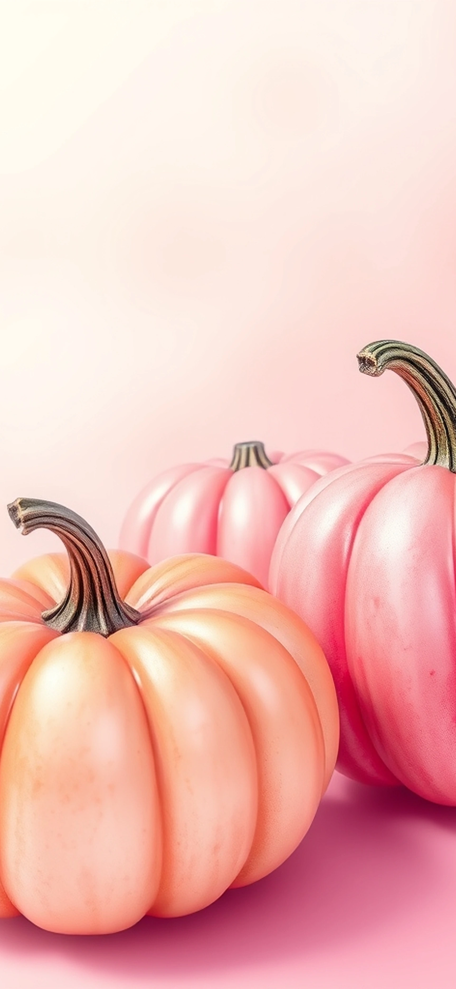 Watercolor Pink Pumpkins Real Watercolor Seasonal Halloween Fall Autumn Cute Realistic iPhone wallpaper