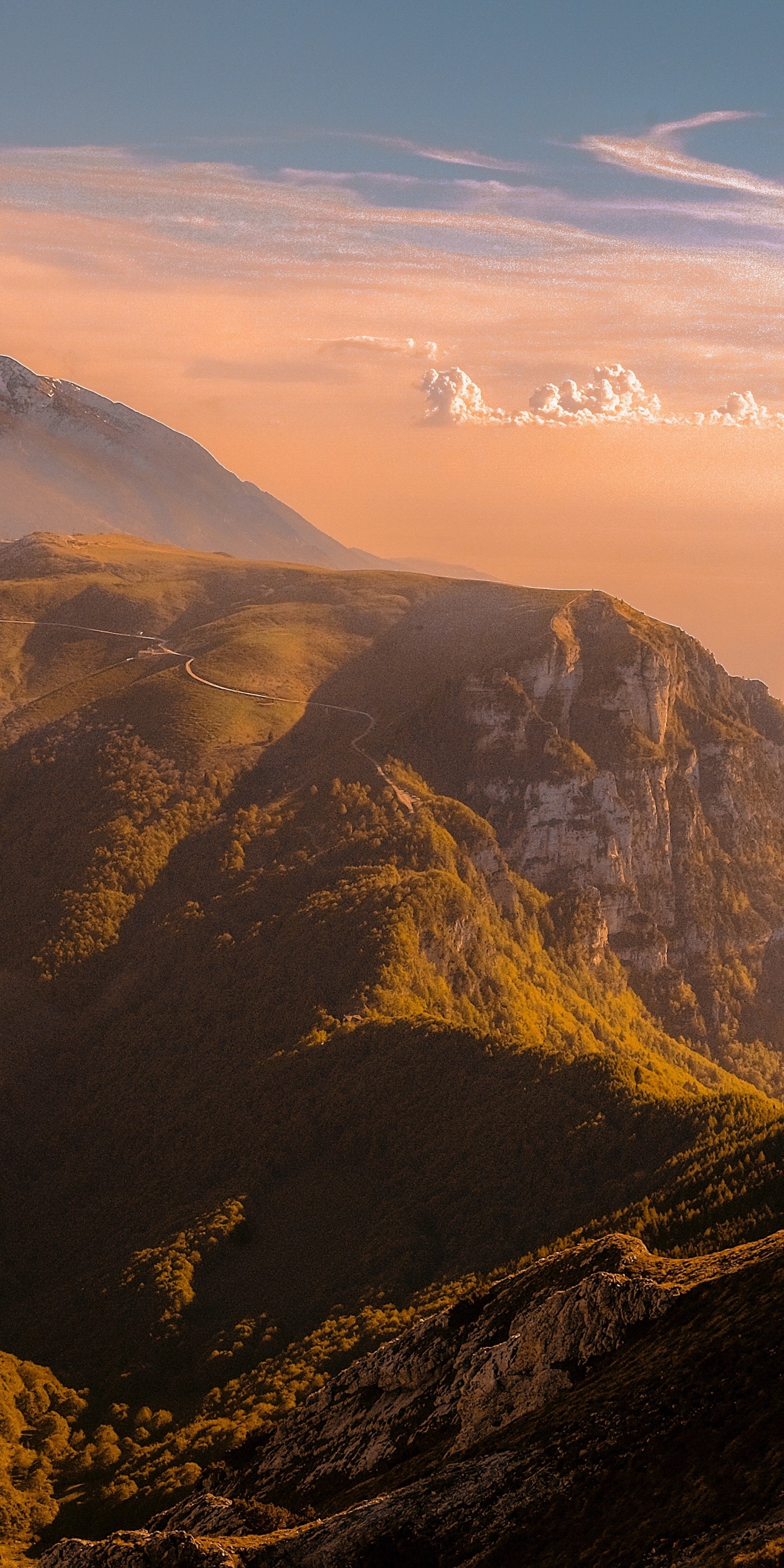 iPhone X Stock Mountains At Dusk wallpaper for Apple iPhone, Apple Watch, Mac, iPad and Apple Watch