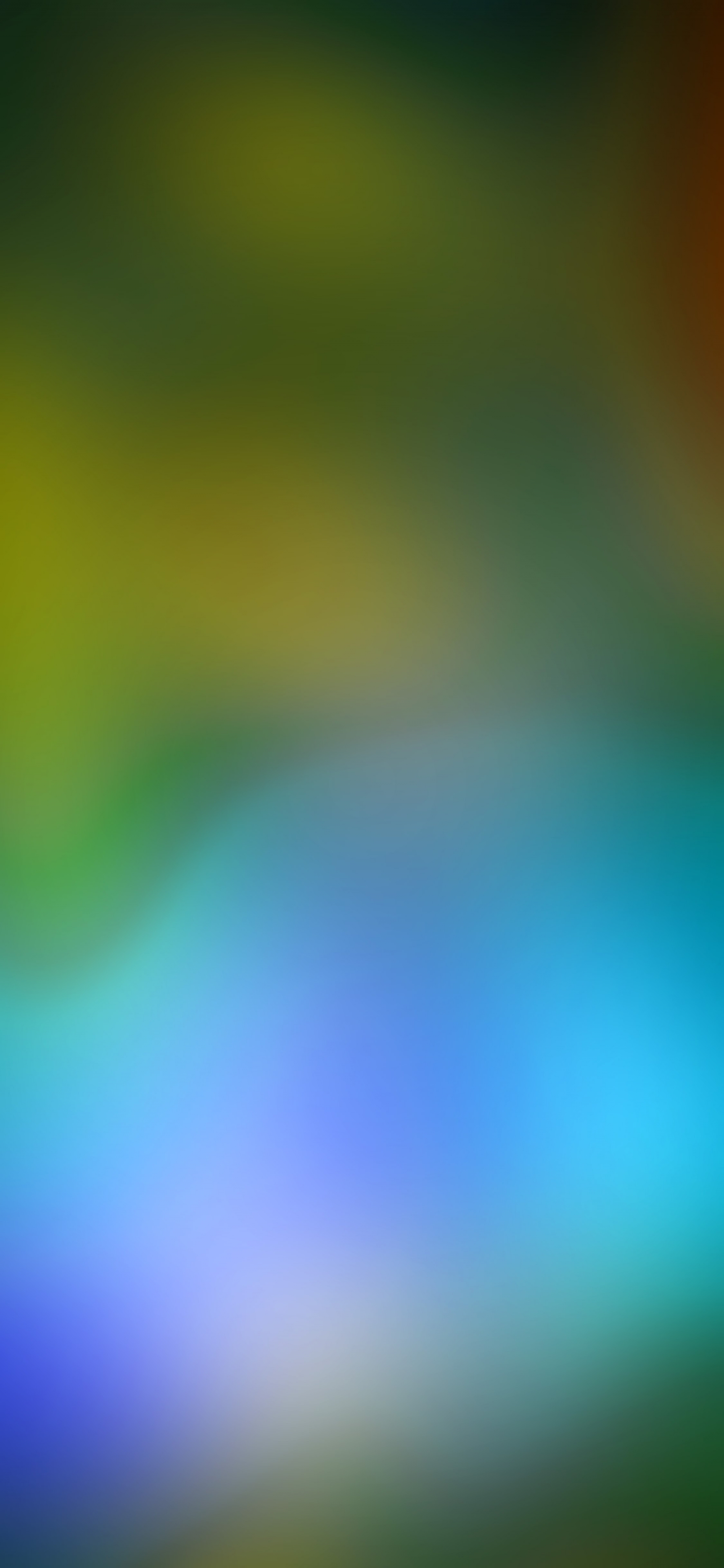 iPhone X Stock Yellow Blue Warm Abstract Blur