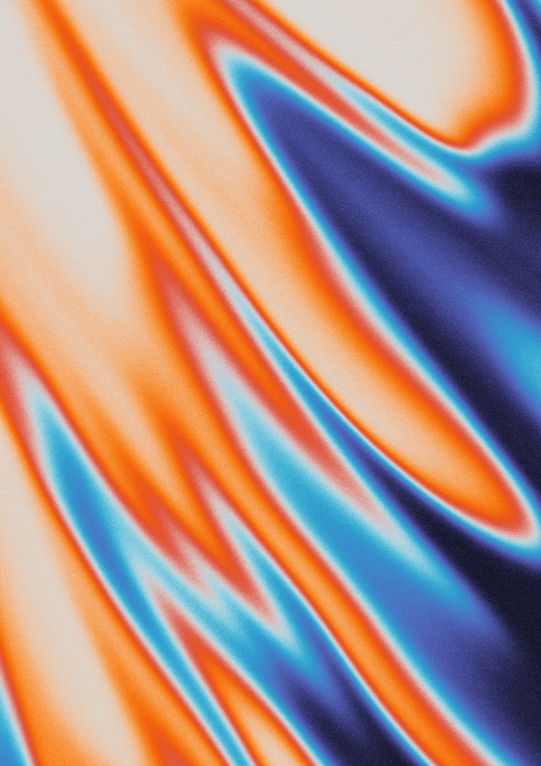 Iridescent Abstract Blue And Orange