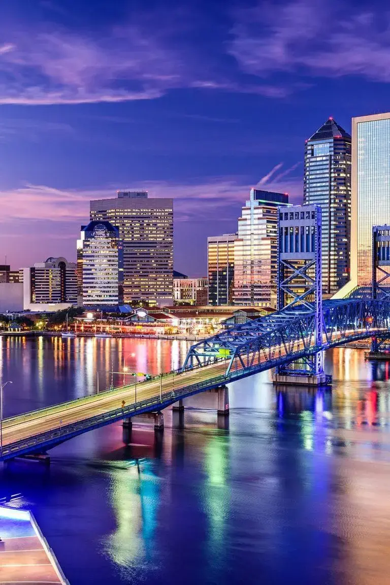 Jacksonville Florida State USA United States Bridge And Skyscraper Skyline