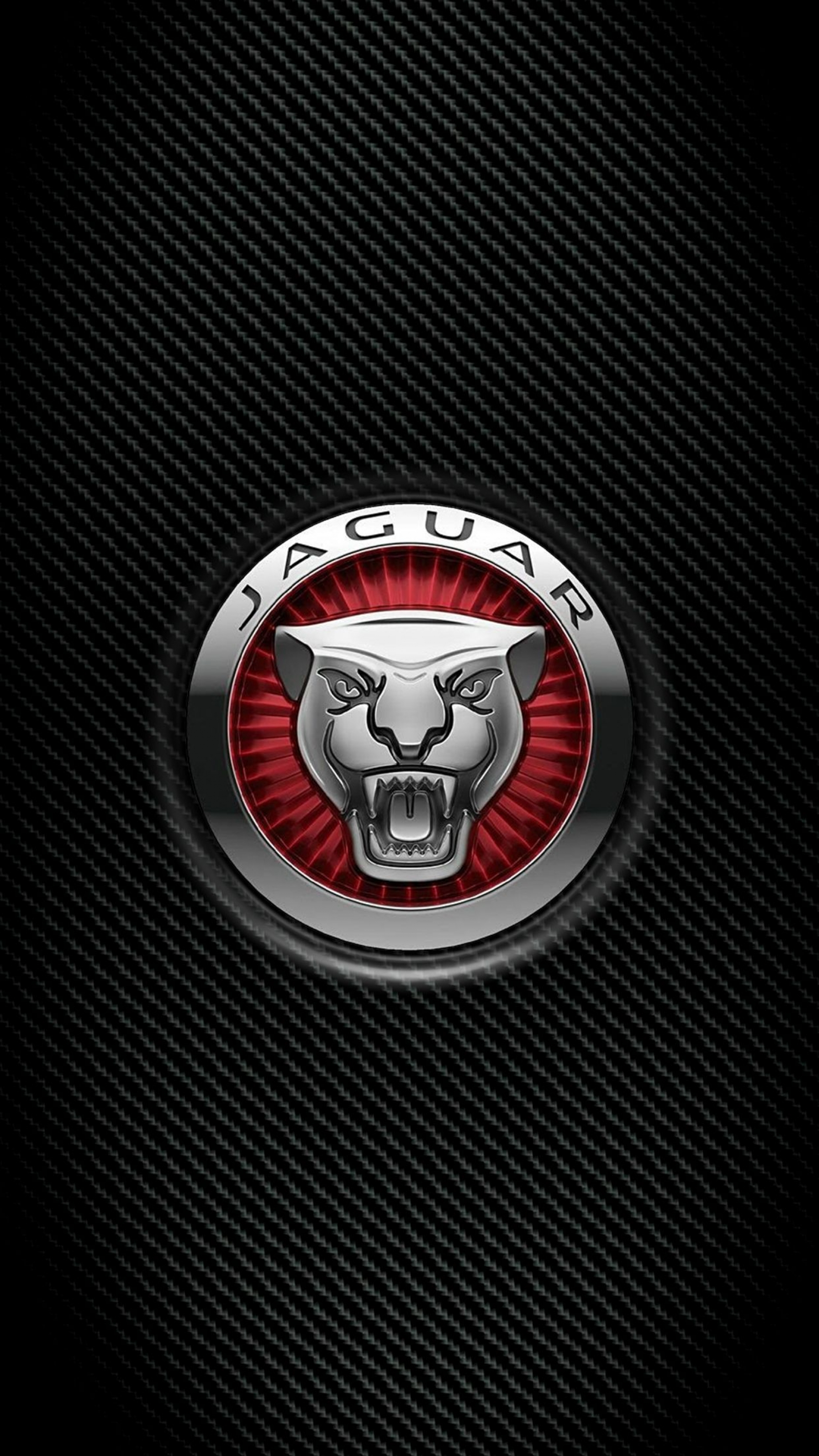 Jaguar Car Brand Logo Red Metallic wallpaper for Apple iPhone, Apple Watch, Mac, iPad and Apple Watch