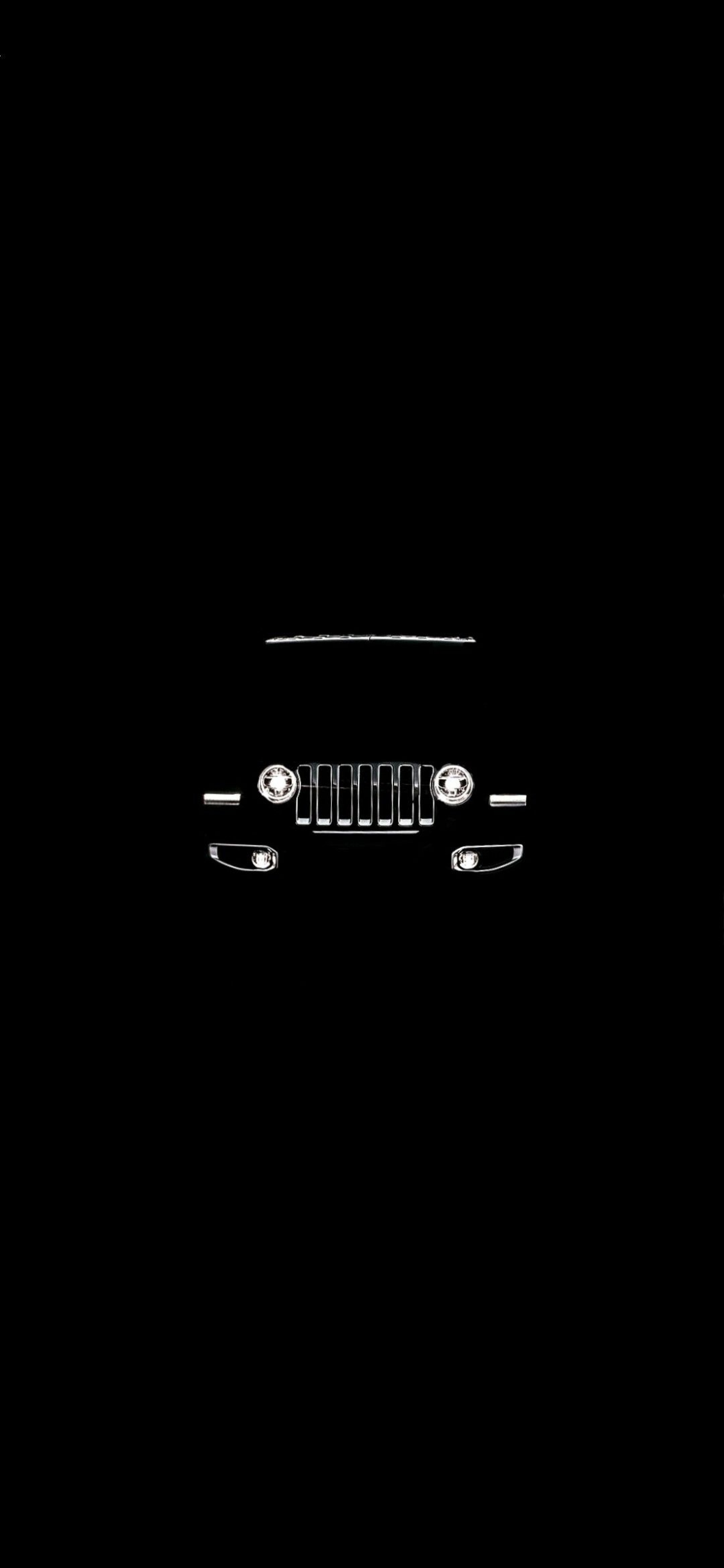 Jeep Car Silhouette Of Lights