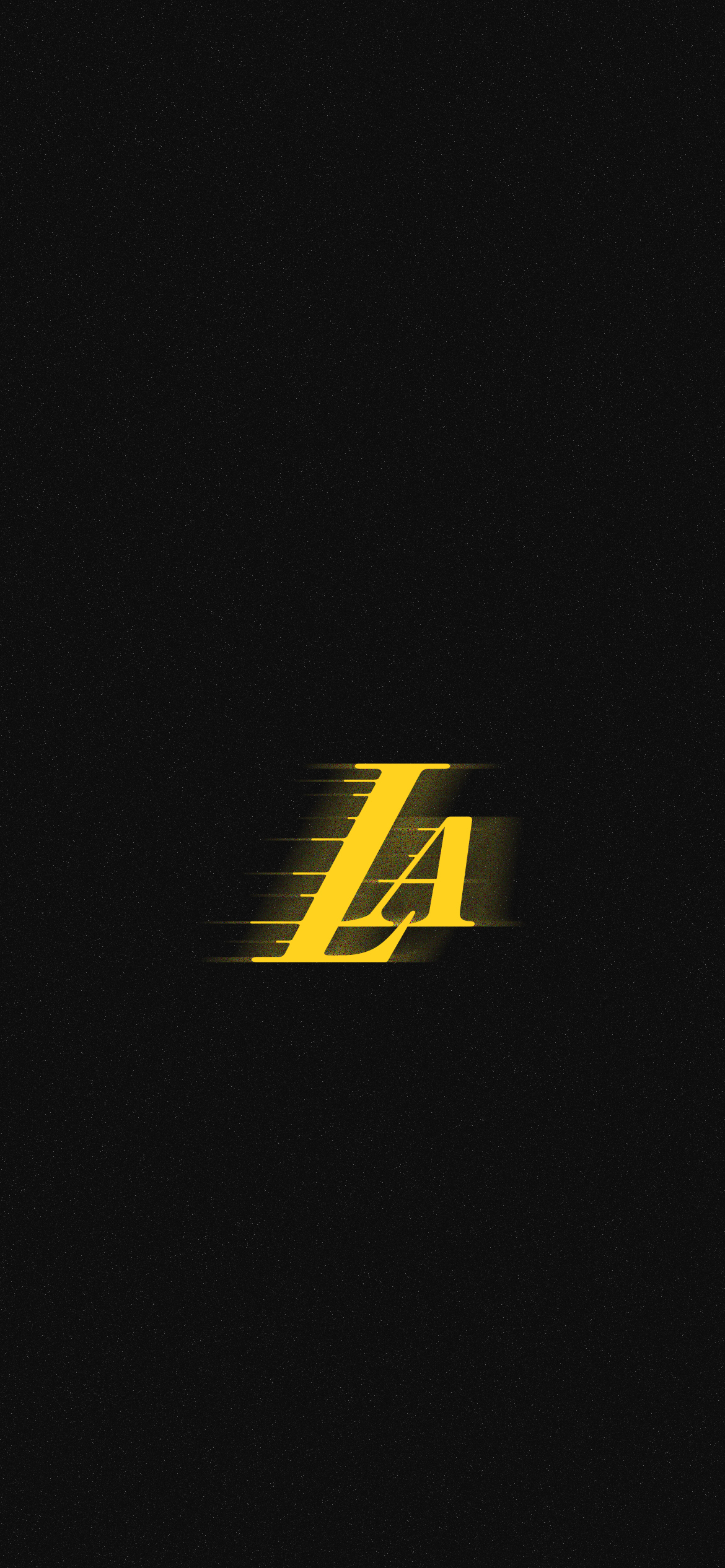 LA Yellow Logo On Black Background