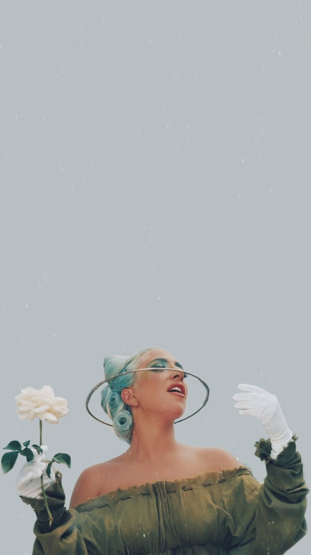 Lady Gaga Celebrities Baby Blue wallpaper for Apple iPhone, Apple Watch, Mac, iPad and Apple Watch