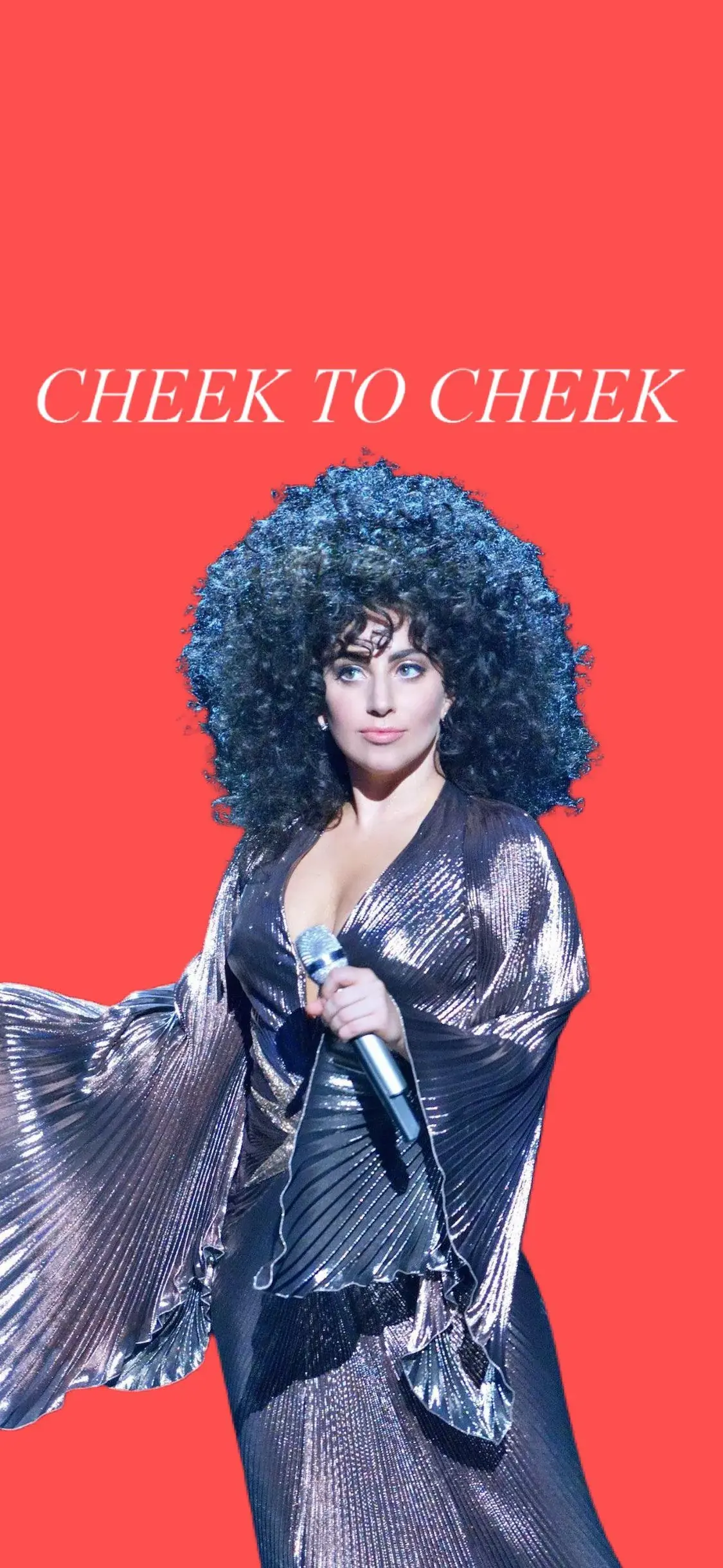 Lady Gaga Cheek To Cheek Red wallpaper for Apple iPhone, Apple Watch, Mac, iPad and Apple Watch