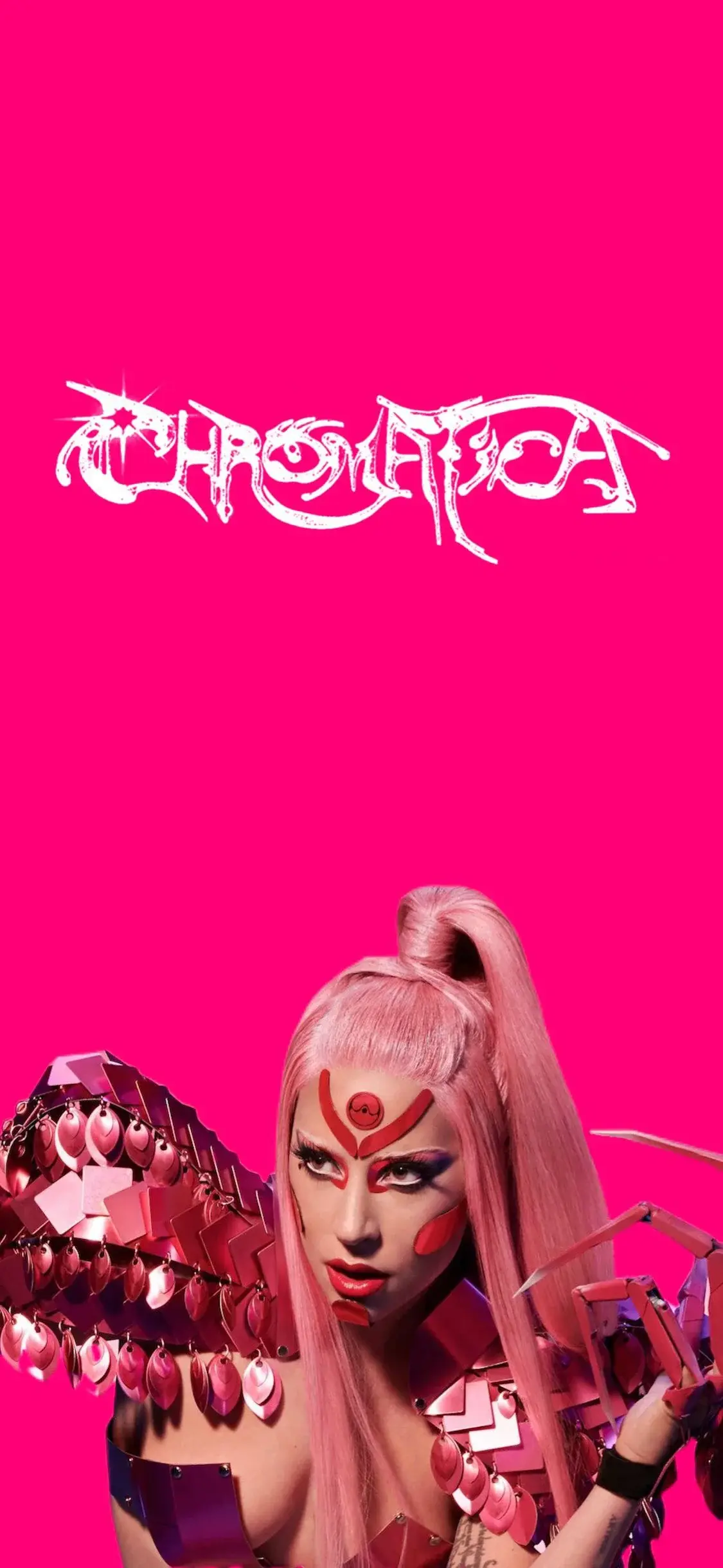 Lady Gaga Chromatica Bright Hot Pink For Girls wallpaper for Apple iPhone, Apple Watch, Mac, iPad and Apple Watch