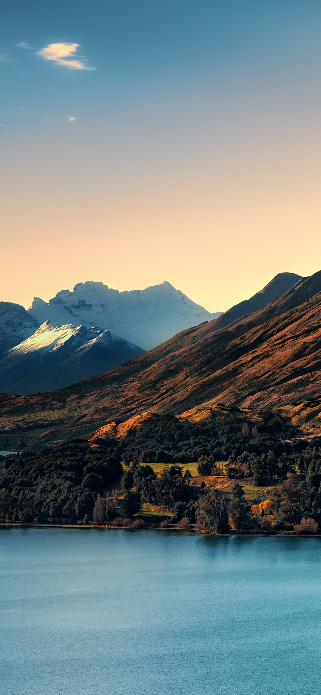 Lake Wakatipu Mountains Queenstown New Zealand Landscape