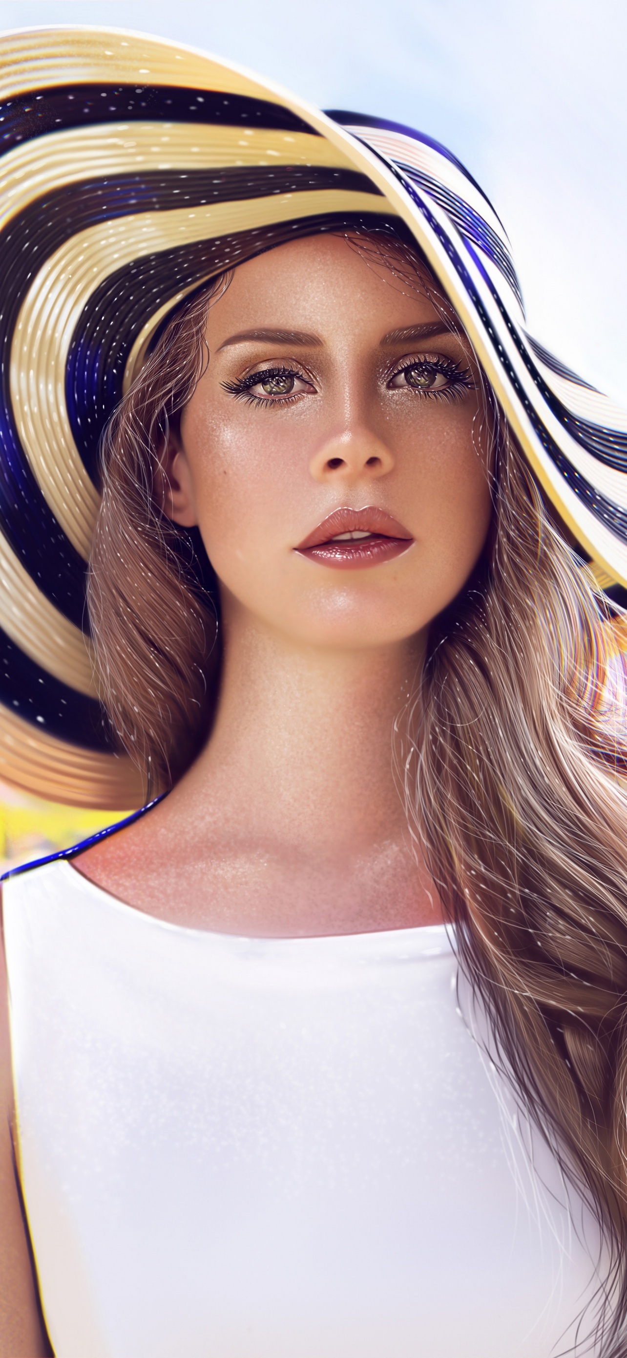 Lana Del Rey American Singer Portrait Girly wallpaper for Apple iPhone, Apple Watch, Mac, iPad and Apple Watch