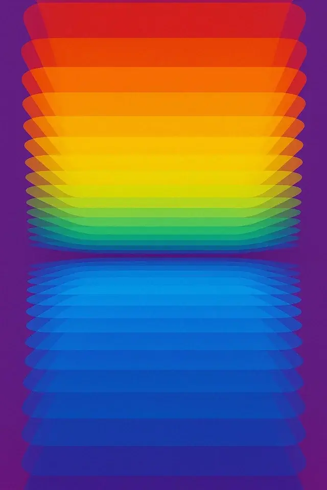 Layers Of Rainbow Colors Simple Minimal 2025 Best Wallpapers For Apple iPhone 16
