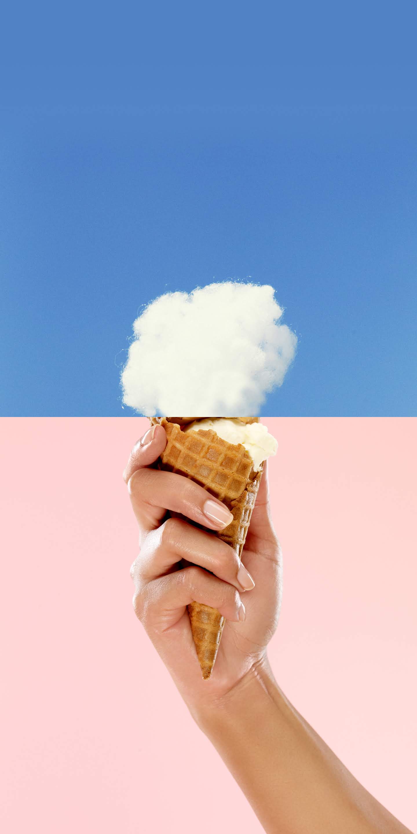 LG G8 Thinq Stock Cloud Ice Cream Creative Unique wallpaper for Apple iPhone, Apple Watch, Mac, iPad and Apple Watch