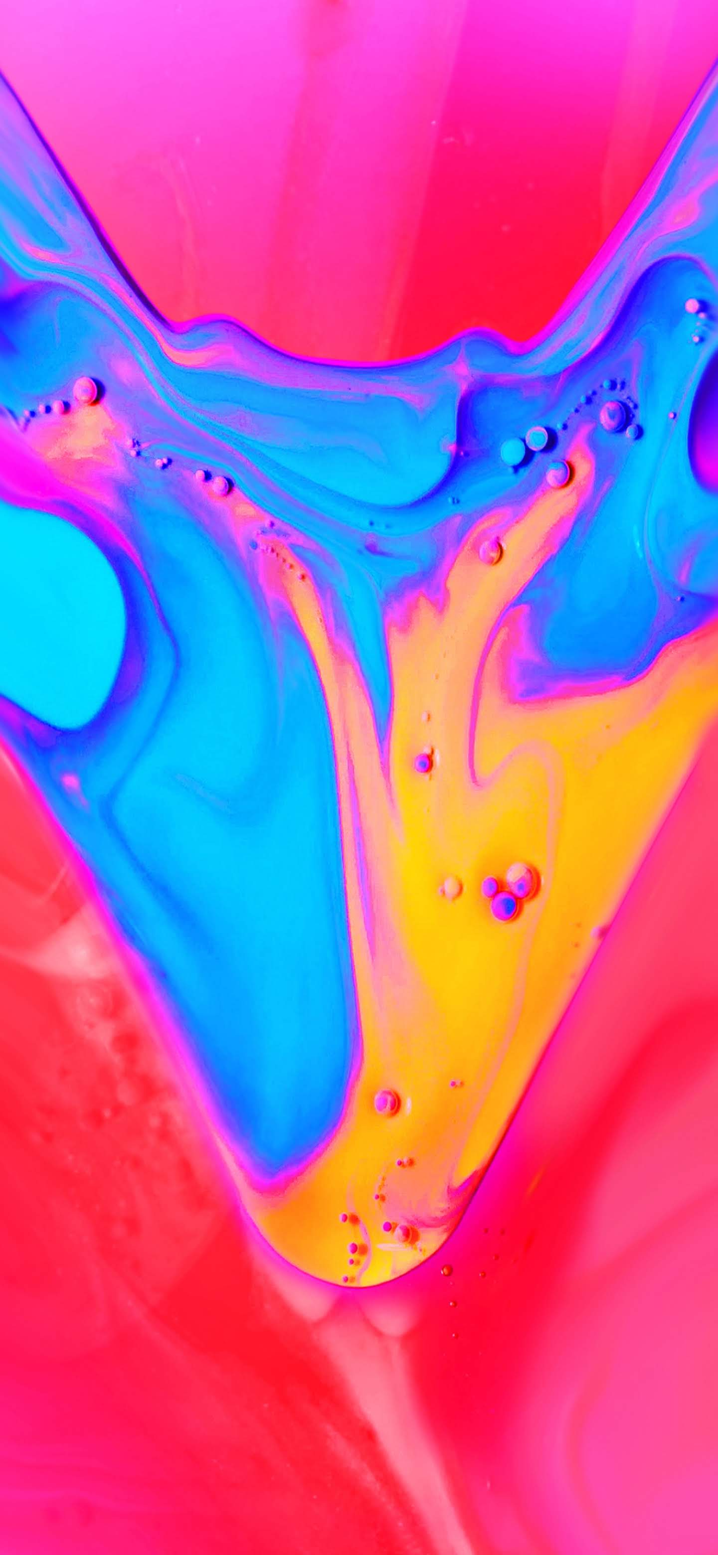 LG G8 Thinq Stock LG G8 Thinq Stock Blue And Bright Pink Paint Swirls wallpaper for Apple iPhone, Apple Watch, Mac, iPad and Apple Watch