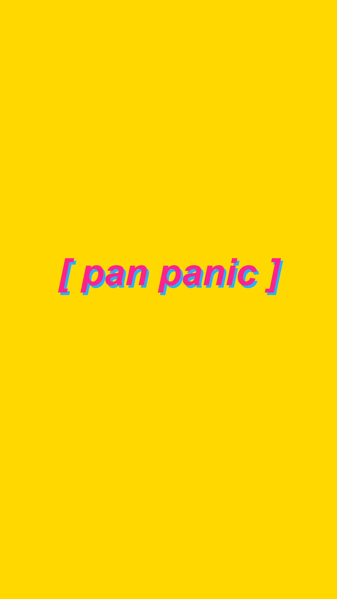 LGBTQIA LGBT Gay Pride Rainbow Flag Pansexual Panic Pan Panic Yellow