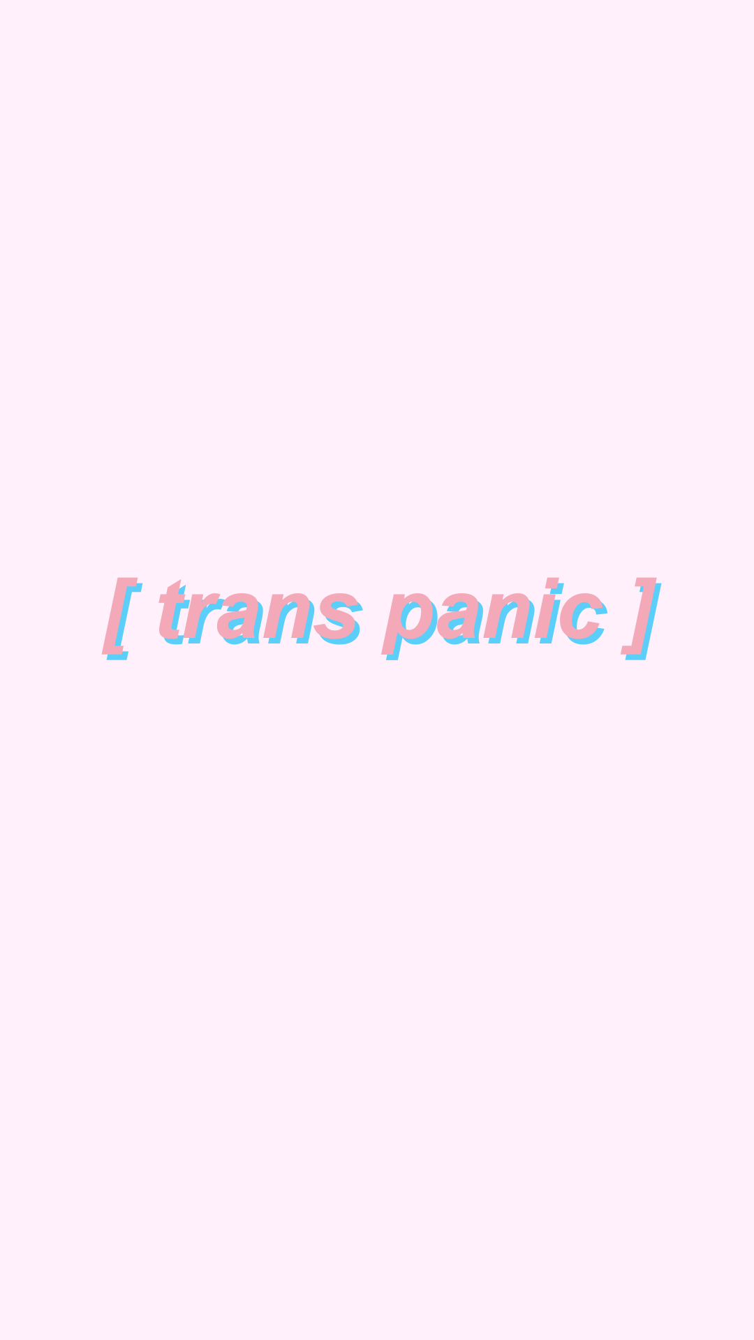 LGBTQIA LGBT Gay Pride Rainbow Flag Trans Panic Baby Pink wallpaper for Apple iPhone, Apple Watch, Mac, iPad and Apple Watch