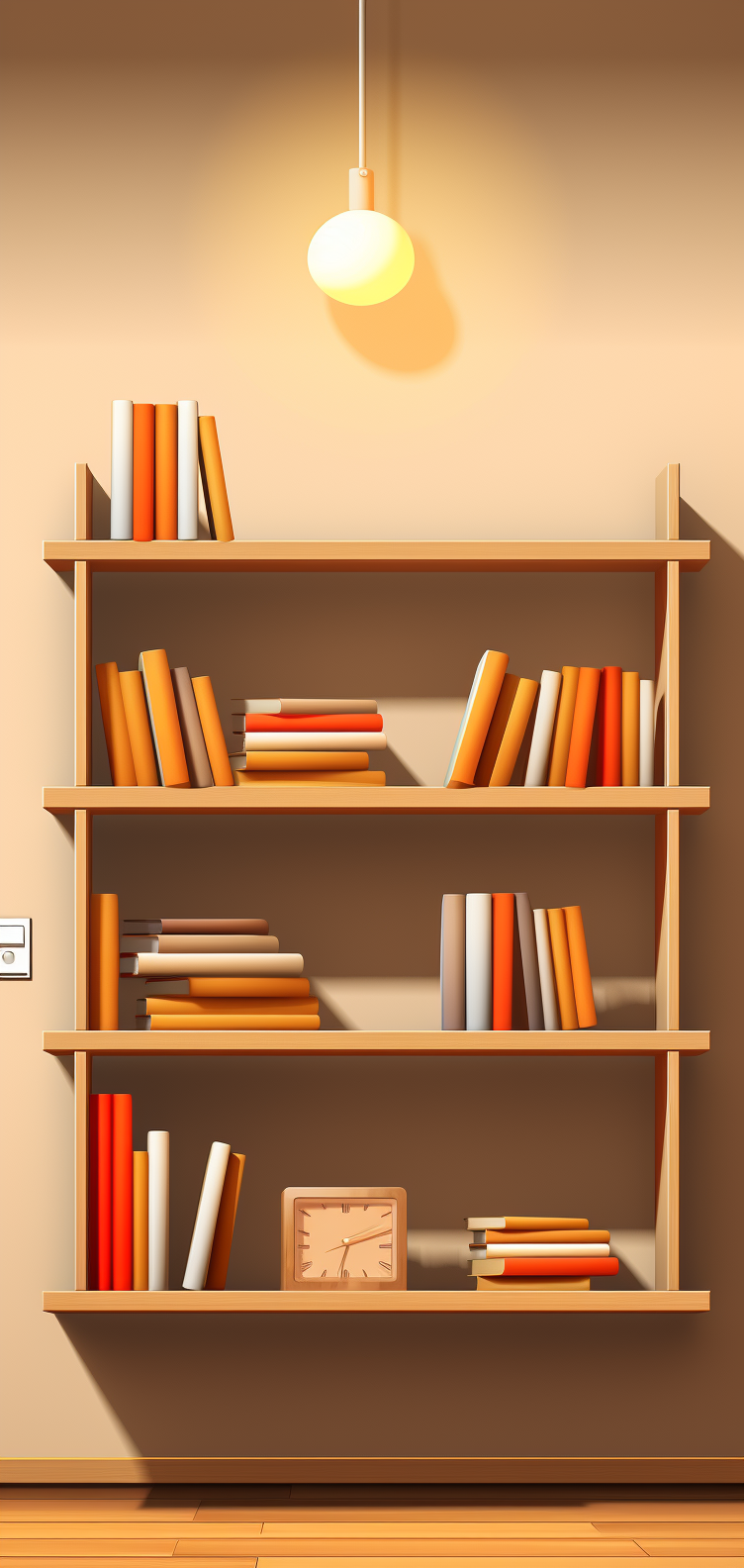 Library Books Light Brown Apple HomeKit Default wallpaper for Apple iPhone, Apple Watch, Mac, iPad and Apple Watch