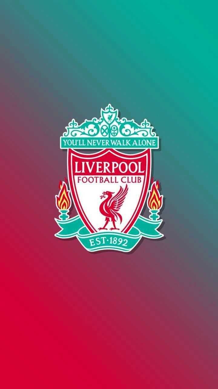 Liverpool FC Football Club LFC Gradient Red Turquoise Logo 1892 wallpaper for Apple iPhone, Apple Watch, Mac, iPad and Apple Watch